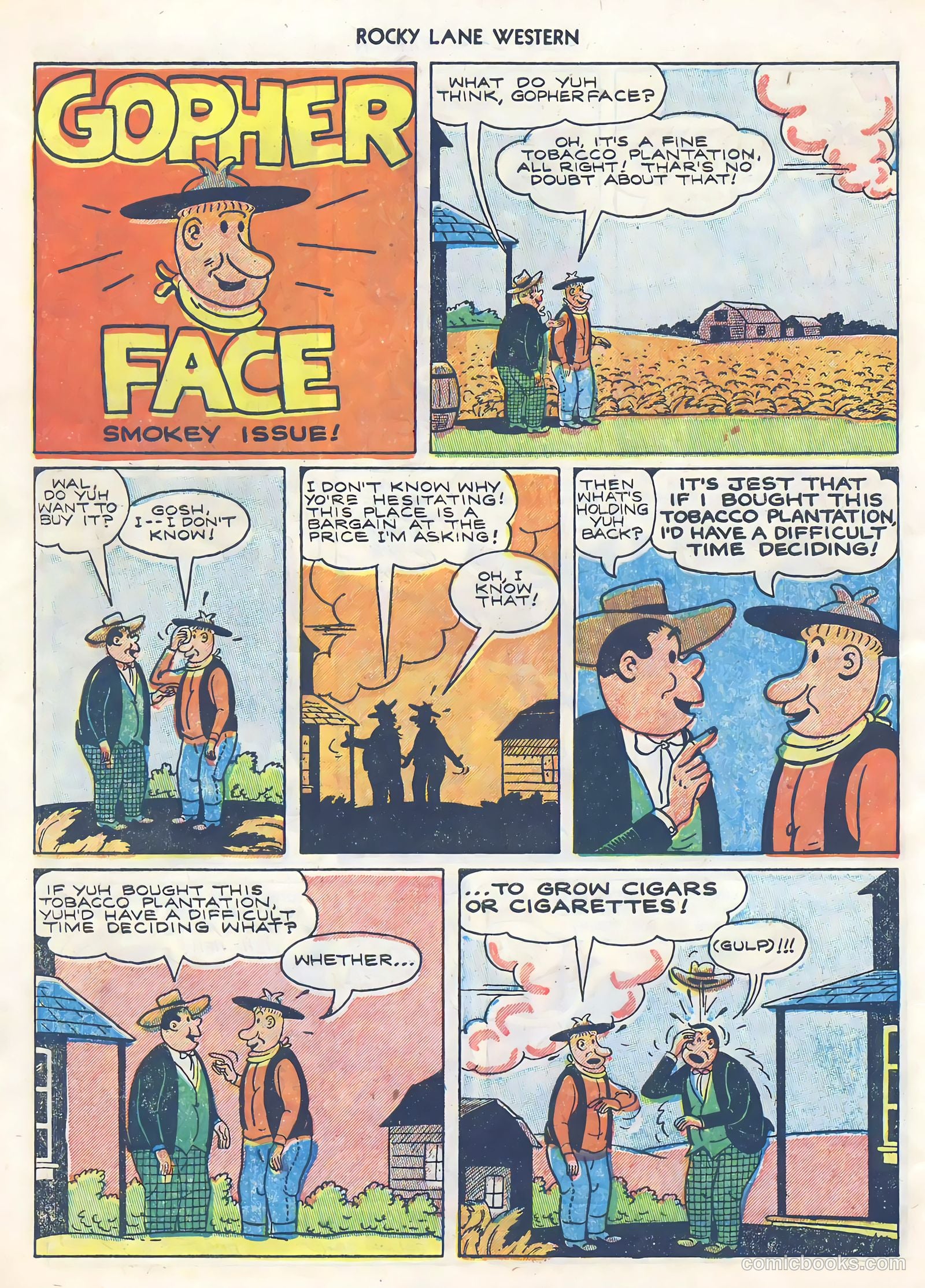 Rocky Lane Western #39 (1952) — page 10 of 36