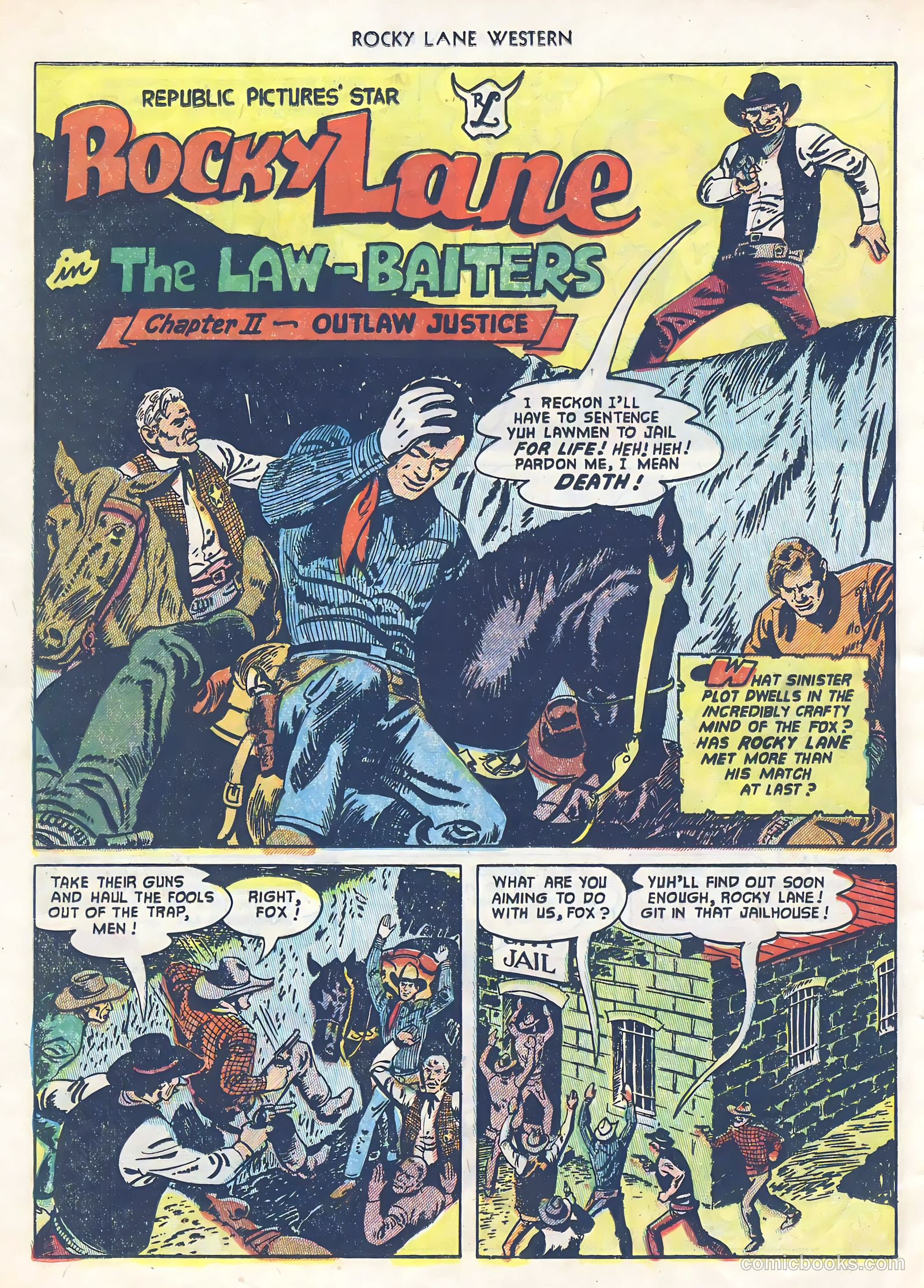 Rocky Lane Western #39 (1952) — page 16 of 36