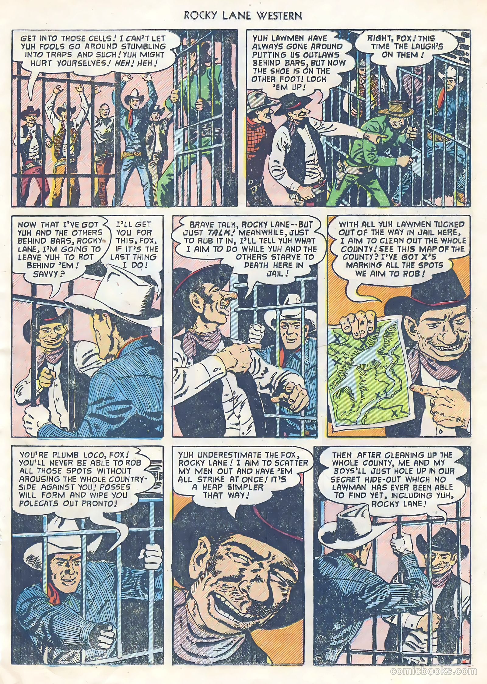 Rocky Lane Western #39 (1952) — page 17 of 36