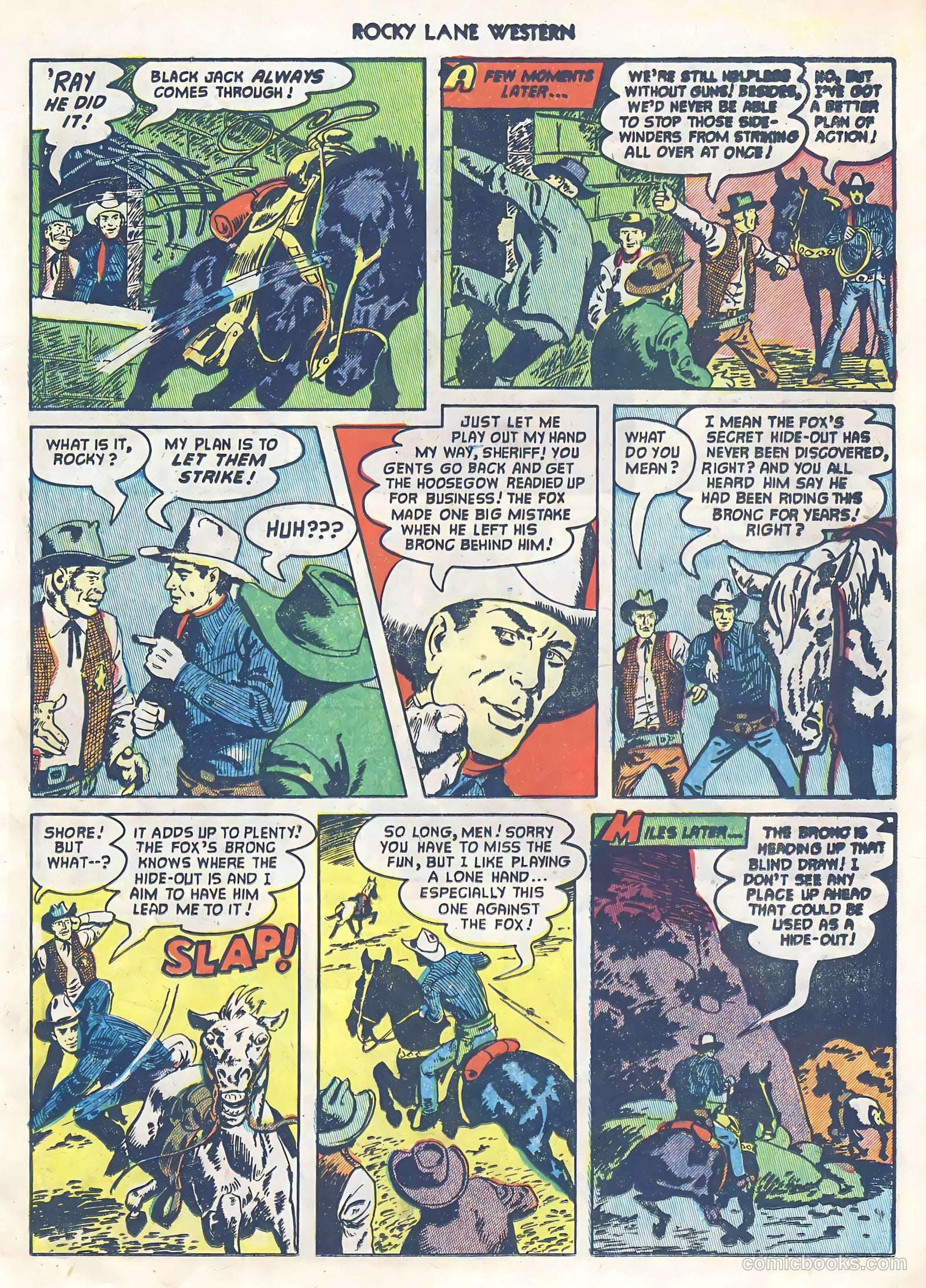 Rocky Lane Western #39 (1952) — page 19 of 36