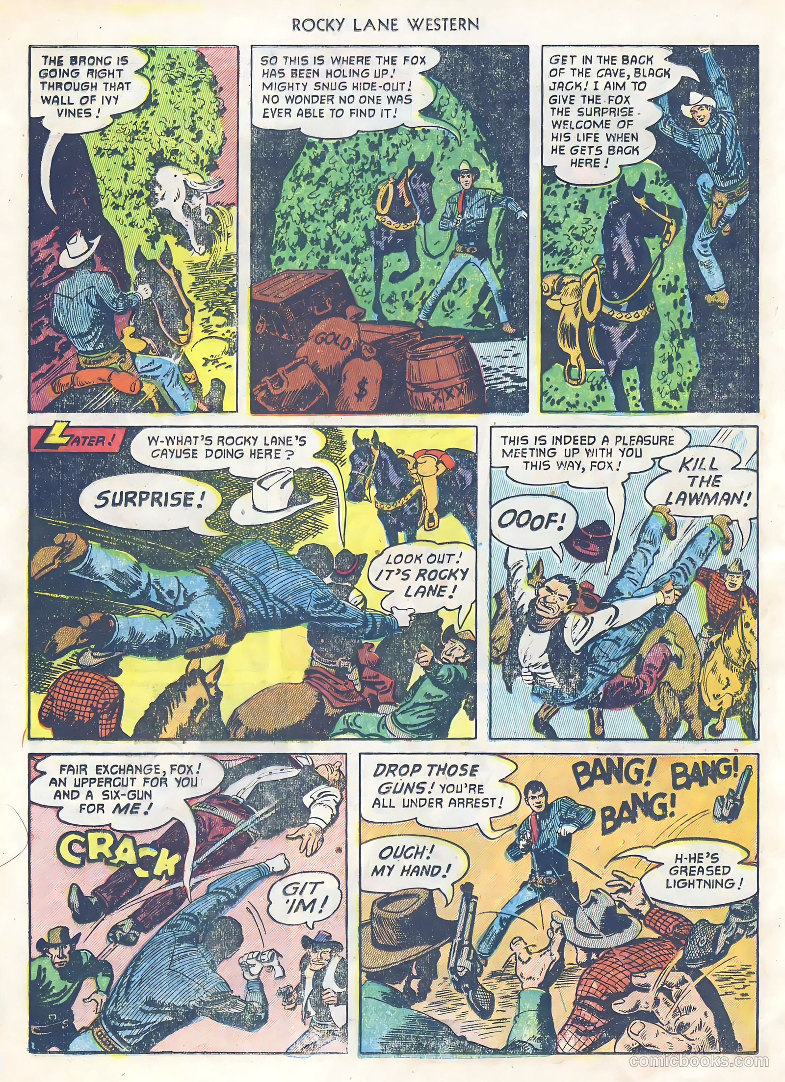 Rocky Lane Western #39 (1952) — page 20 of 36