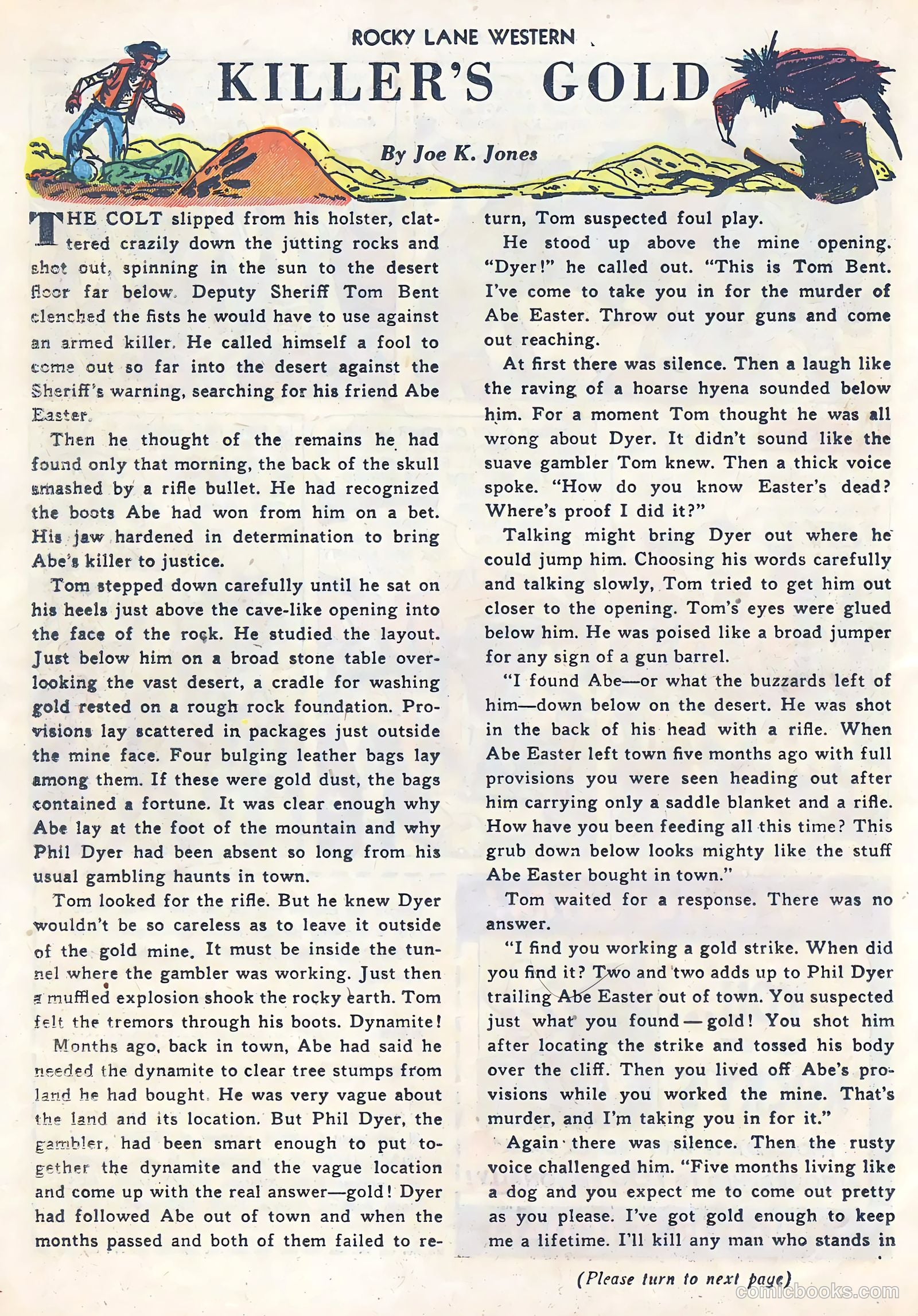 Rocky Lane Western #39 (1952) — page 22 of 36