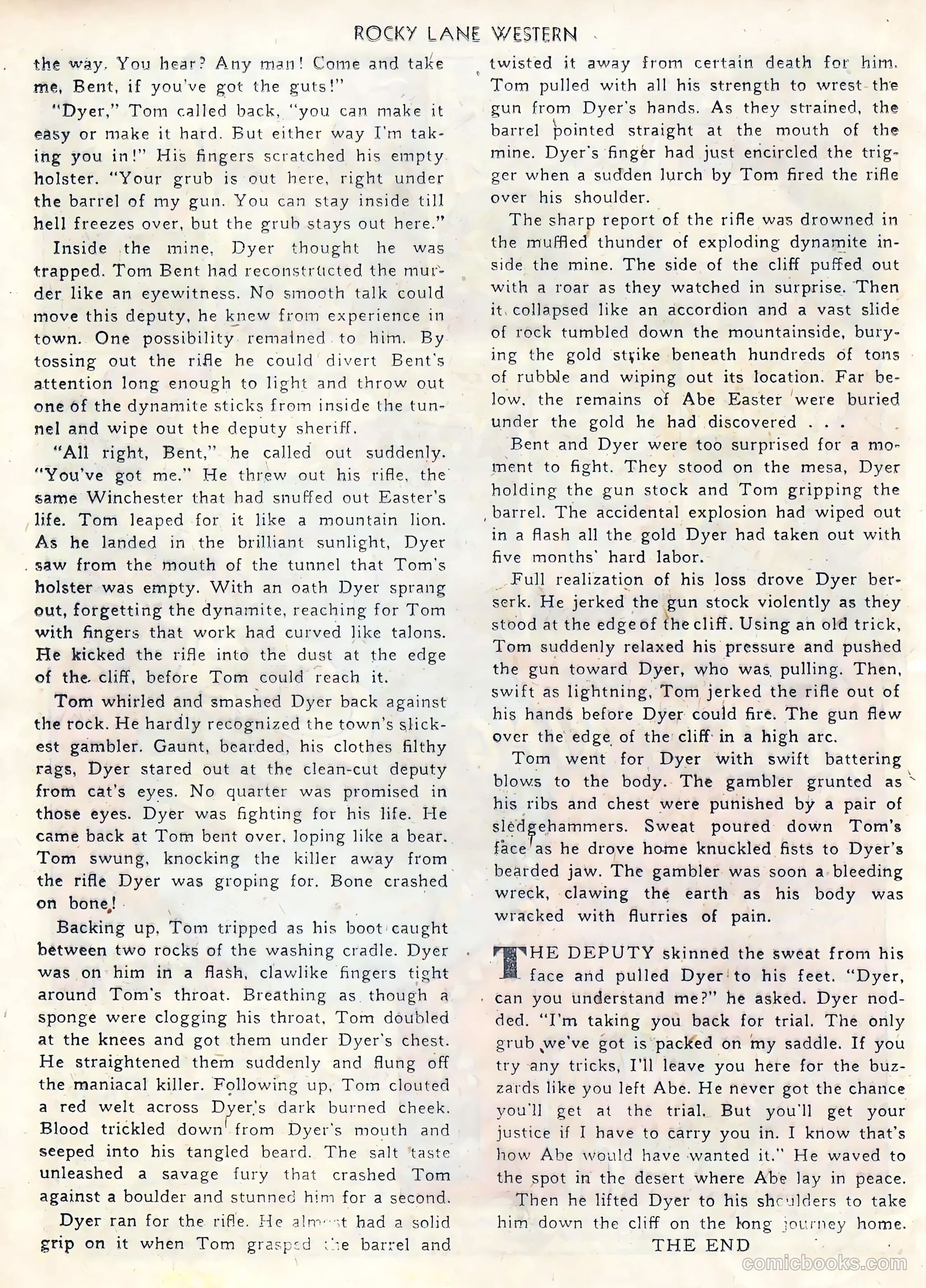 Rocky Lane Western #39 (1952) — page 24 of 36