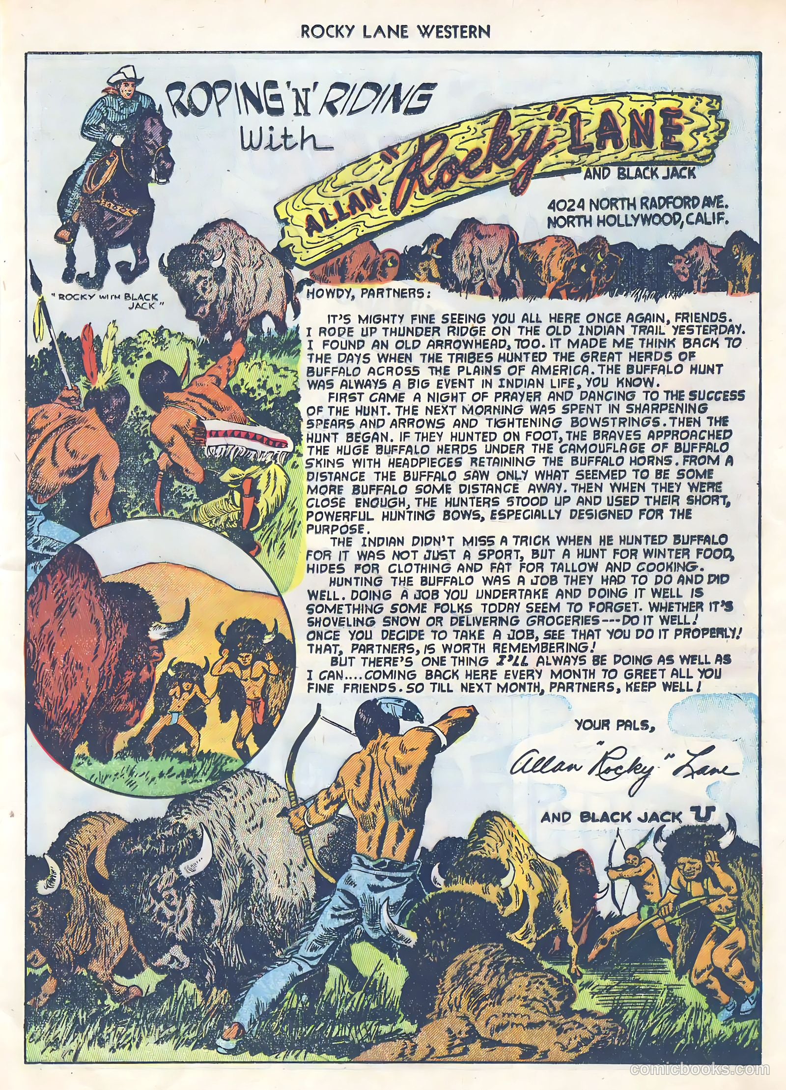 Rocky Lane Western #39 (1952) — page 25 of 36