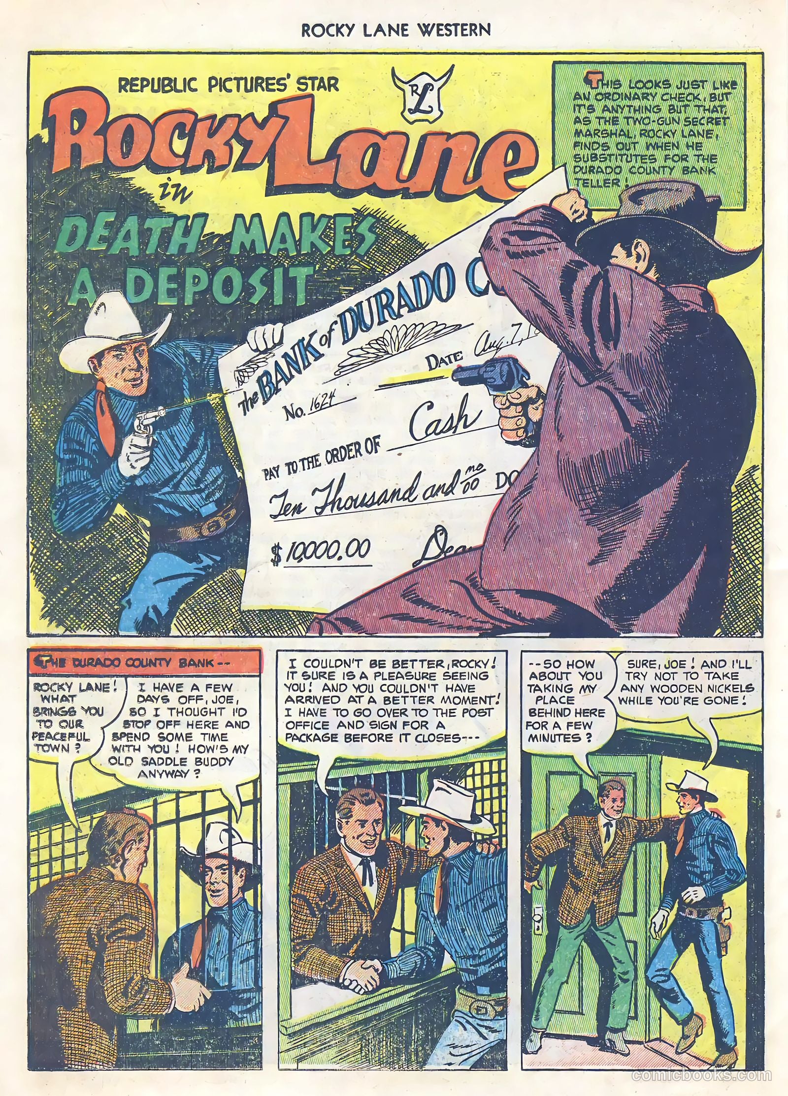Rocky Lane Western #39 (1952) — page 26 of 36
