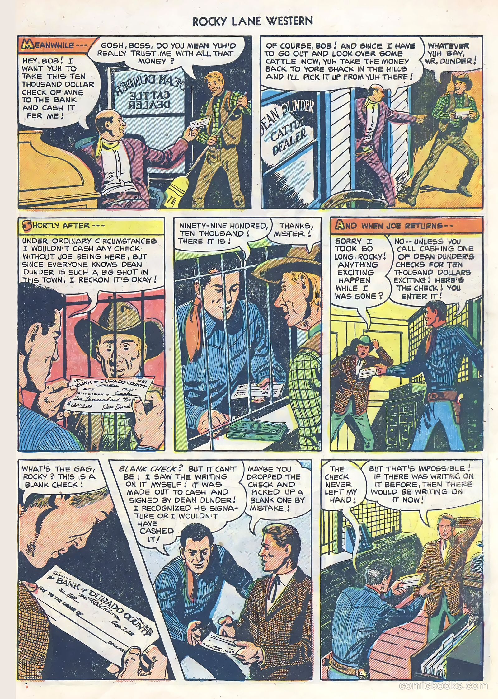 Rocky Lane Western #39 (1952) — page 27 of 36