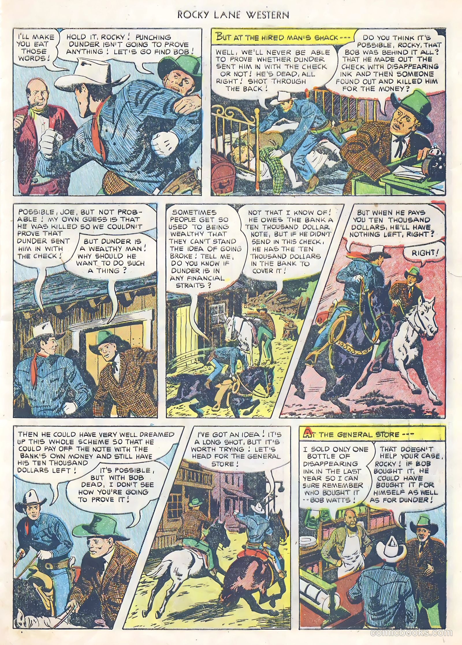 Rocky Lane Western #39 (1952) — page 29 of 36