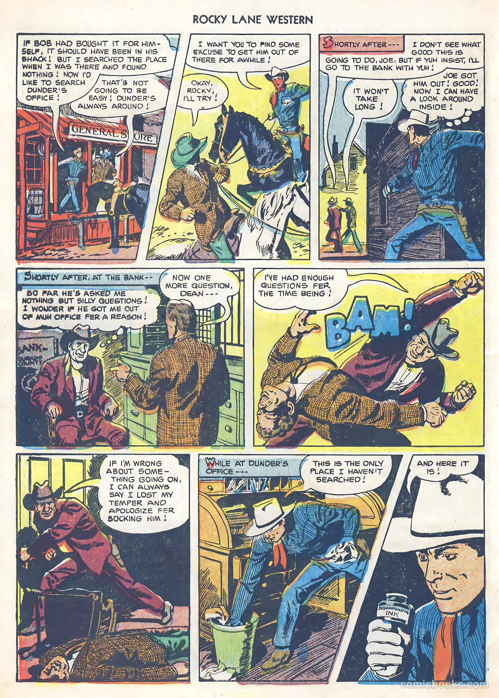 Rocky Lane Western #39 (1952) — page 30 of 36