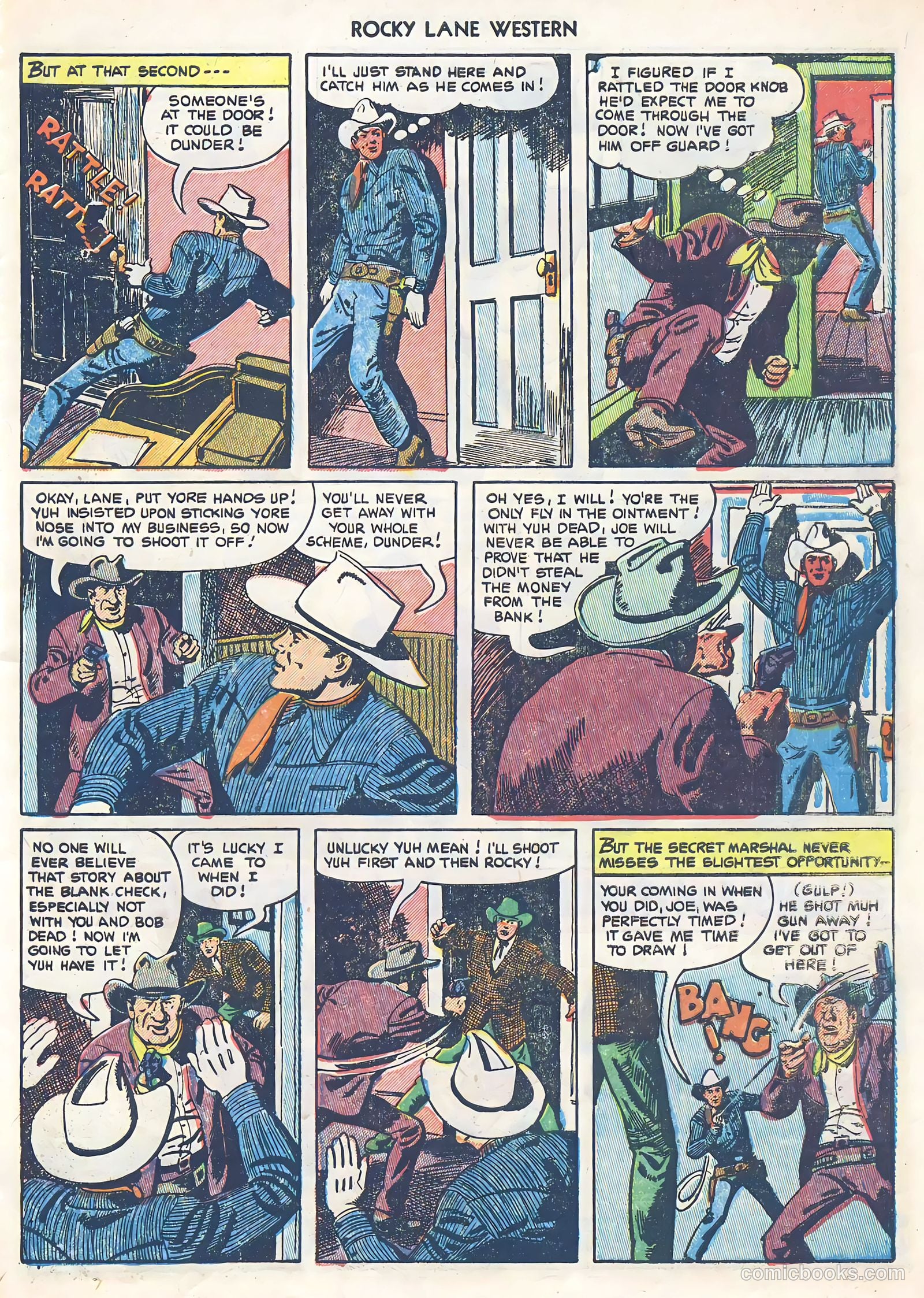 Rocky Lane Western #39 (1952) — page 31 of 36