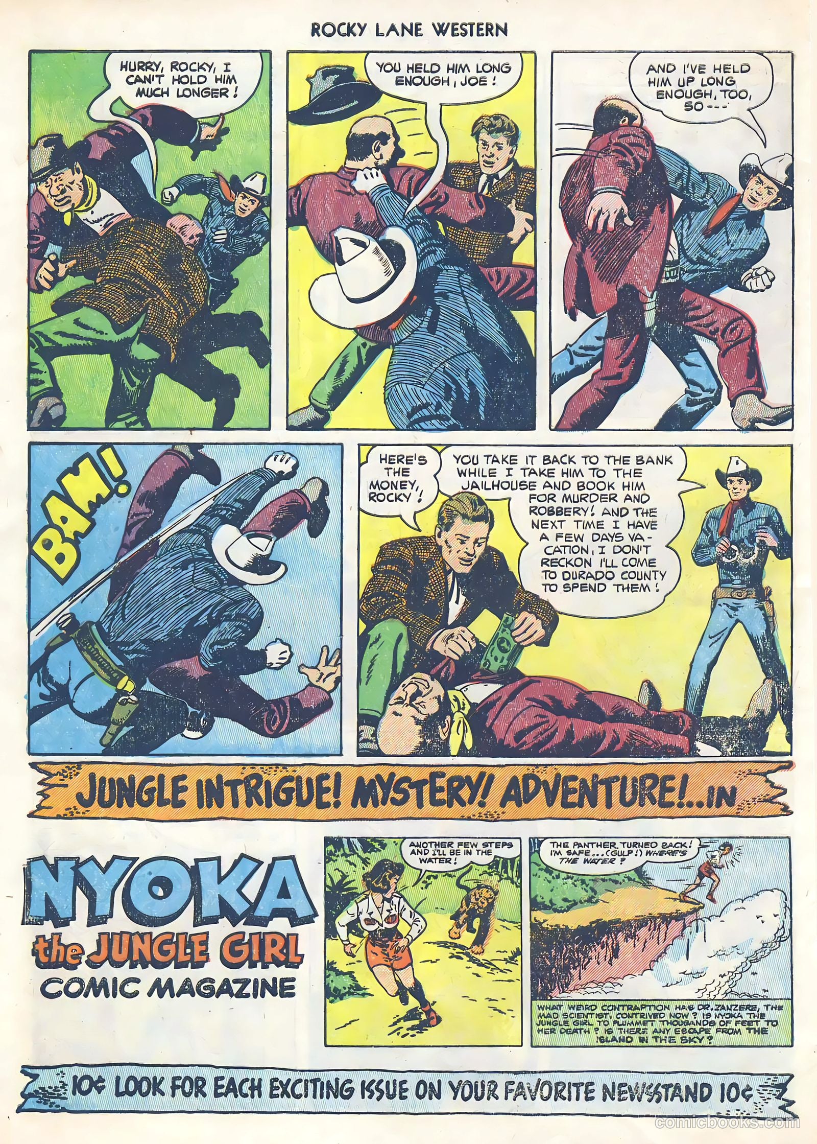 Rocky Lane Western #39 (1952) — page 32 of 36