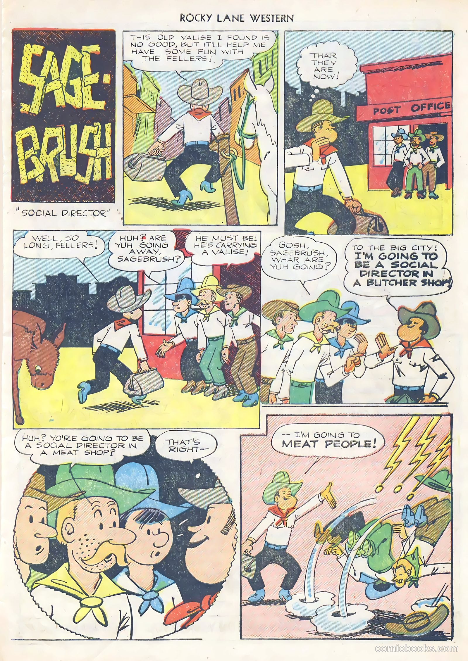 Rocky Lane Western #39 (1952) — page 33 of 36