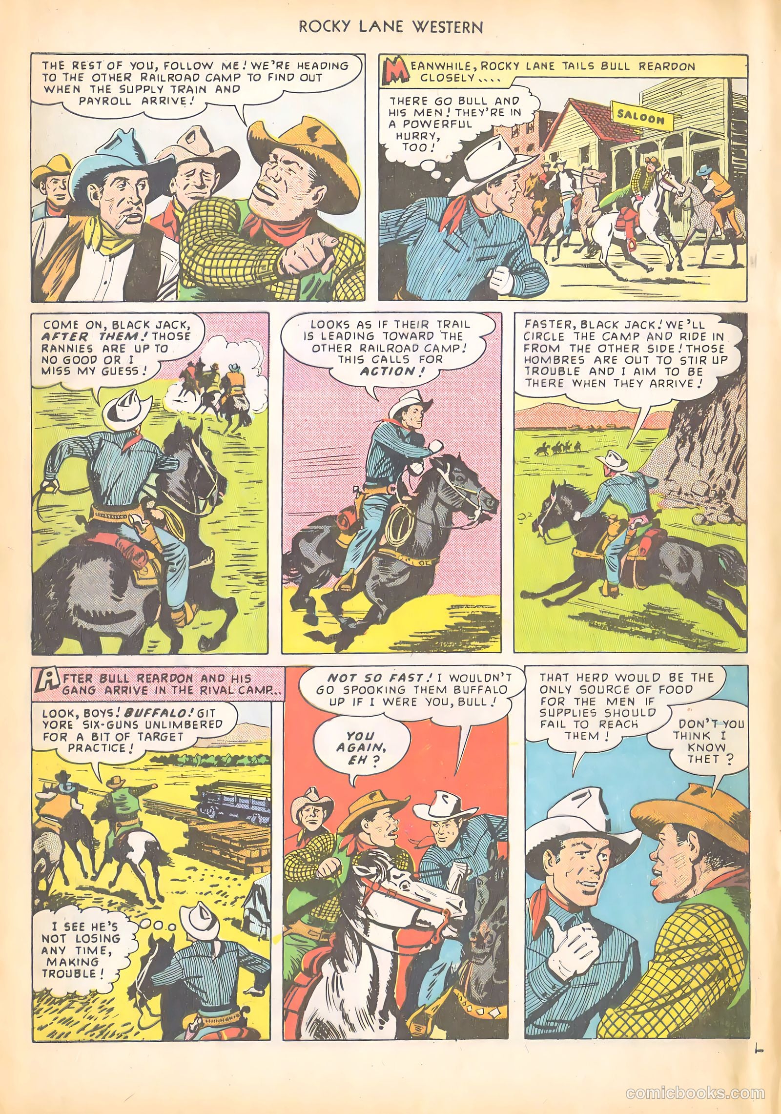 Rocky Lane Western #4 (1949) — page 8 of 52