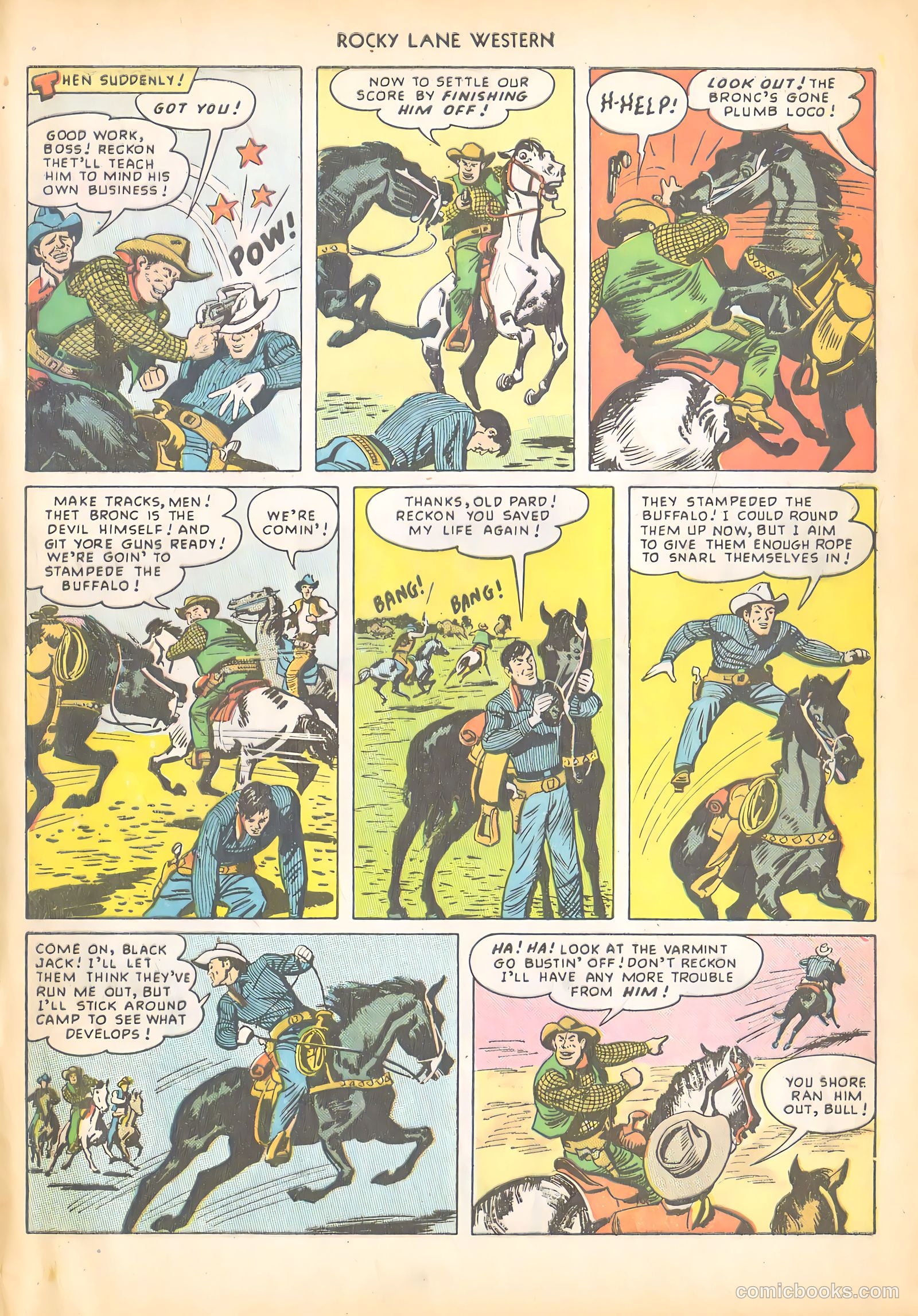 Rocky Lane Western #4 (1949) — page 9 of 52