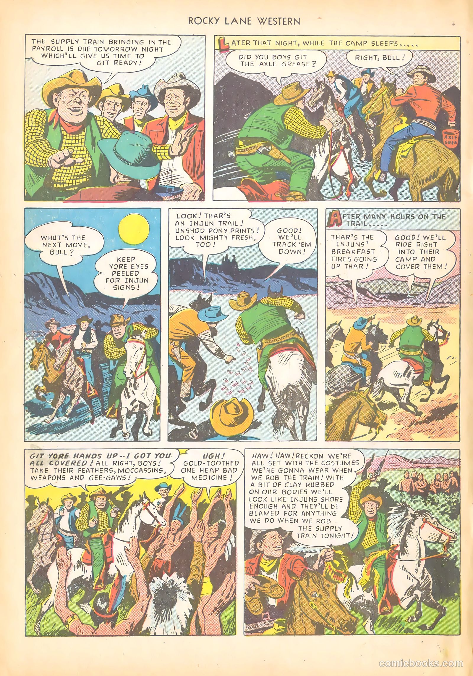Rocky Lane Western #4 (1949) — page 10 of 52