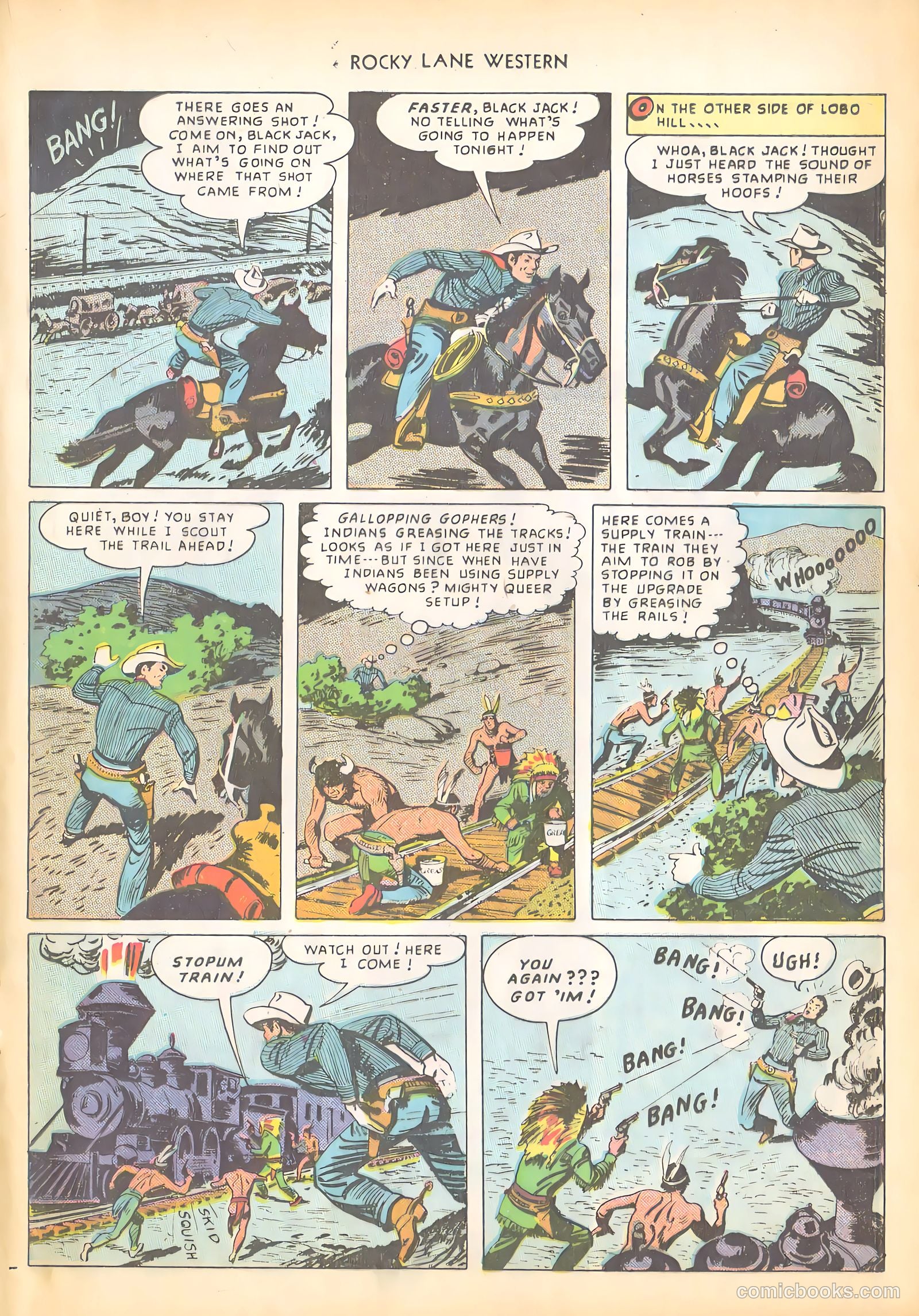 Rocky Lane Western #4 (1949) — page 13 of 52