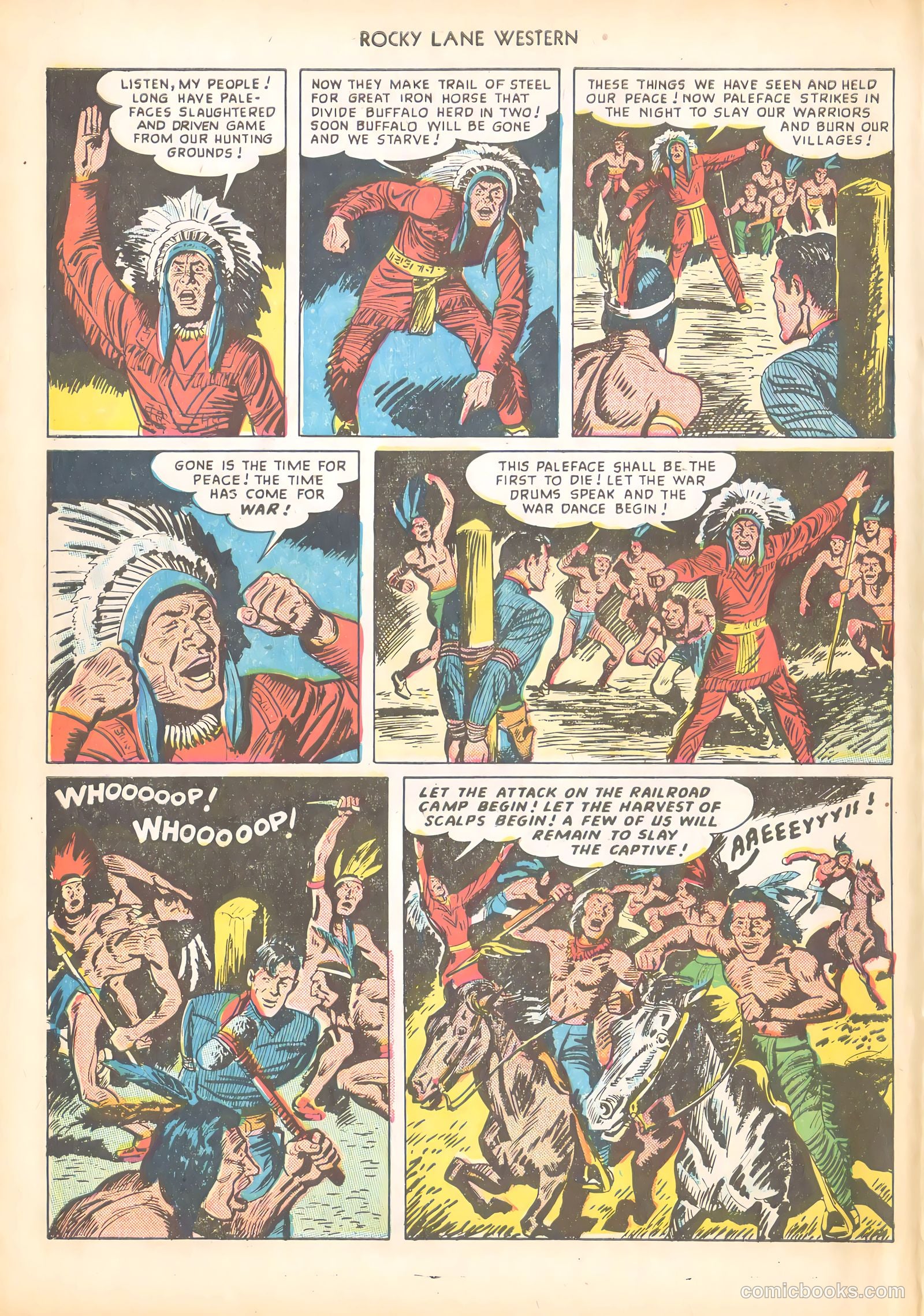Rocky Lane Western #4 (1949) — page 22 of 52