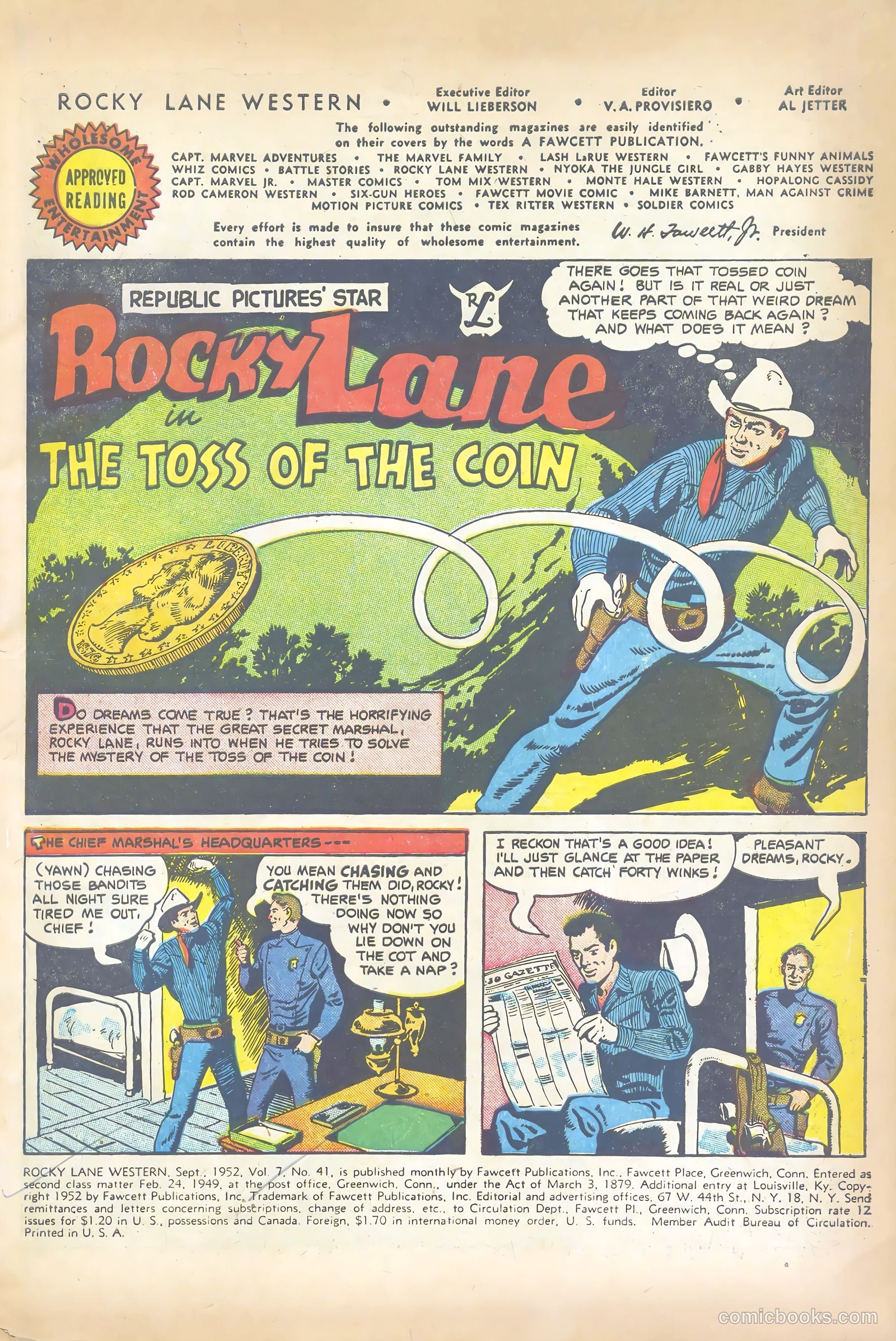 Rocky Lane Western #41 (1952) — page 3 of 36