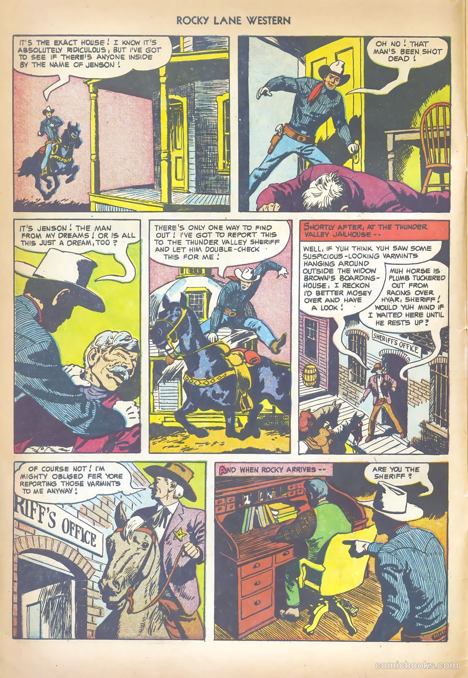 Rocky Lane Western #41 (1952) — page 6 of 36