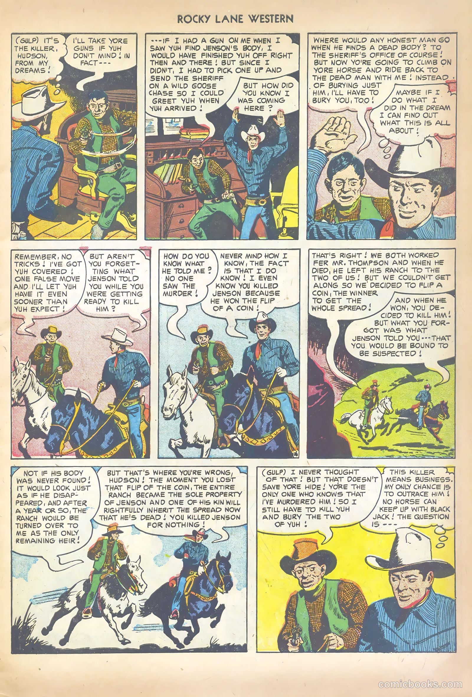 Rocky Lane Western #41 (1952) — page 7 of 36