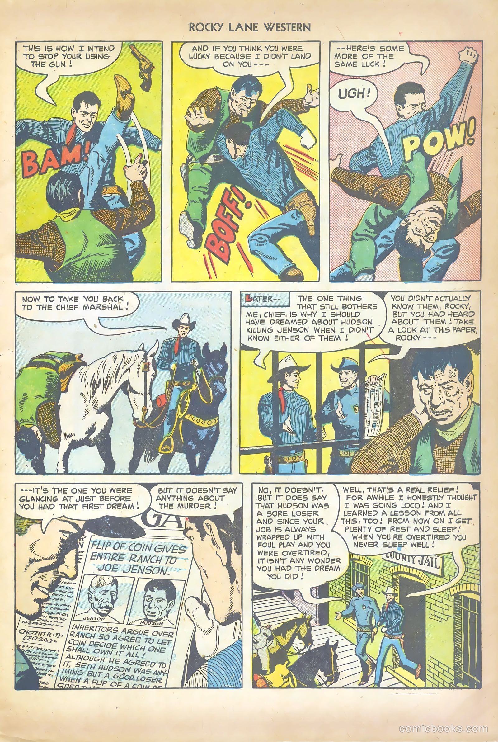 Rocky Lane Western #41 (1952) — page 9 of 36