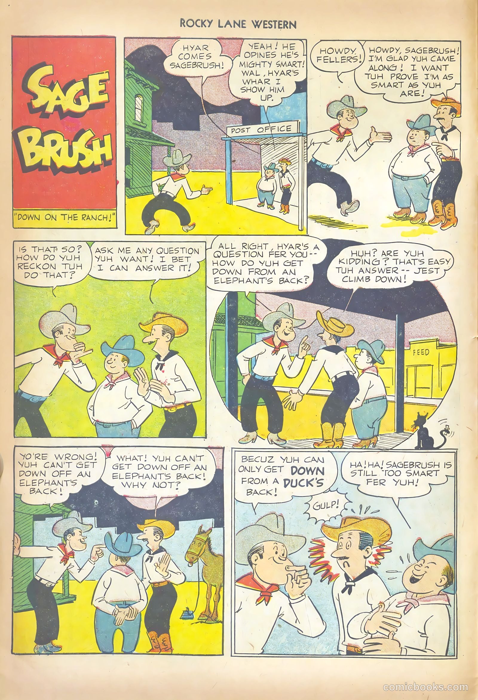 Rocky Lane Western #41 (1952) — page 10 of 36
