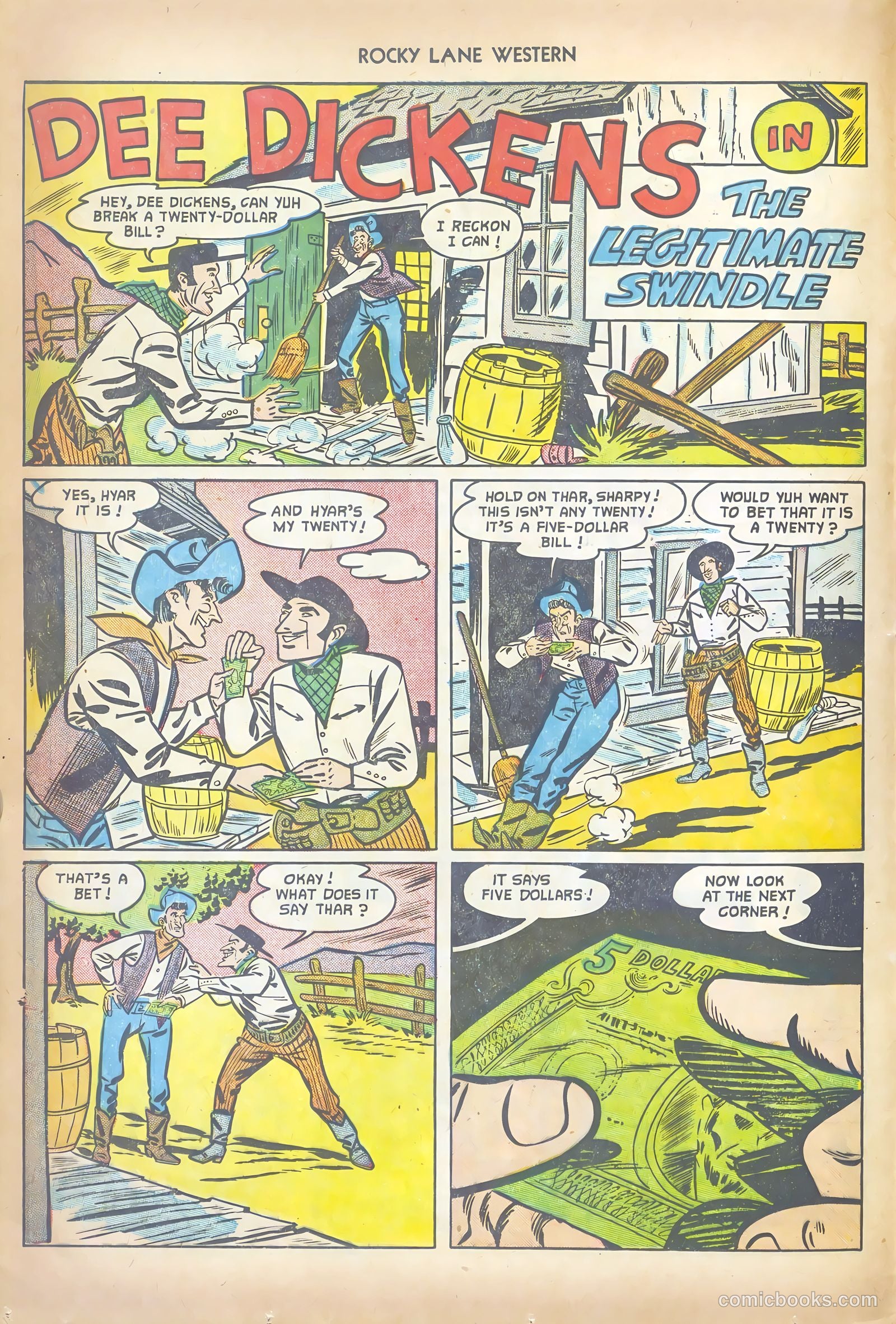 Rocky Lane Western #41 (1952) — page 12 of 36