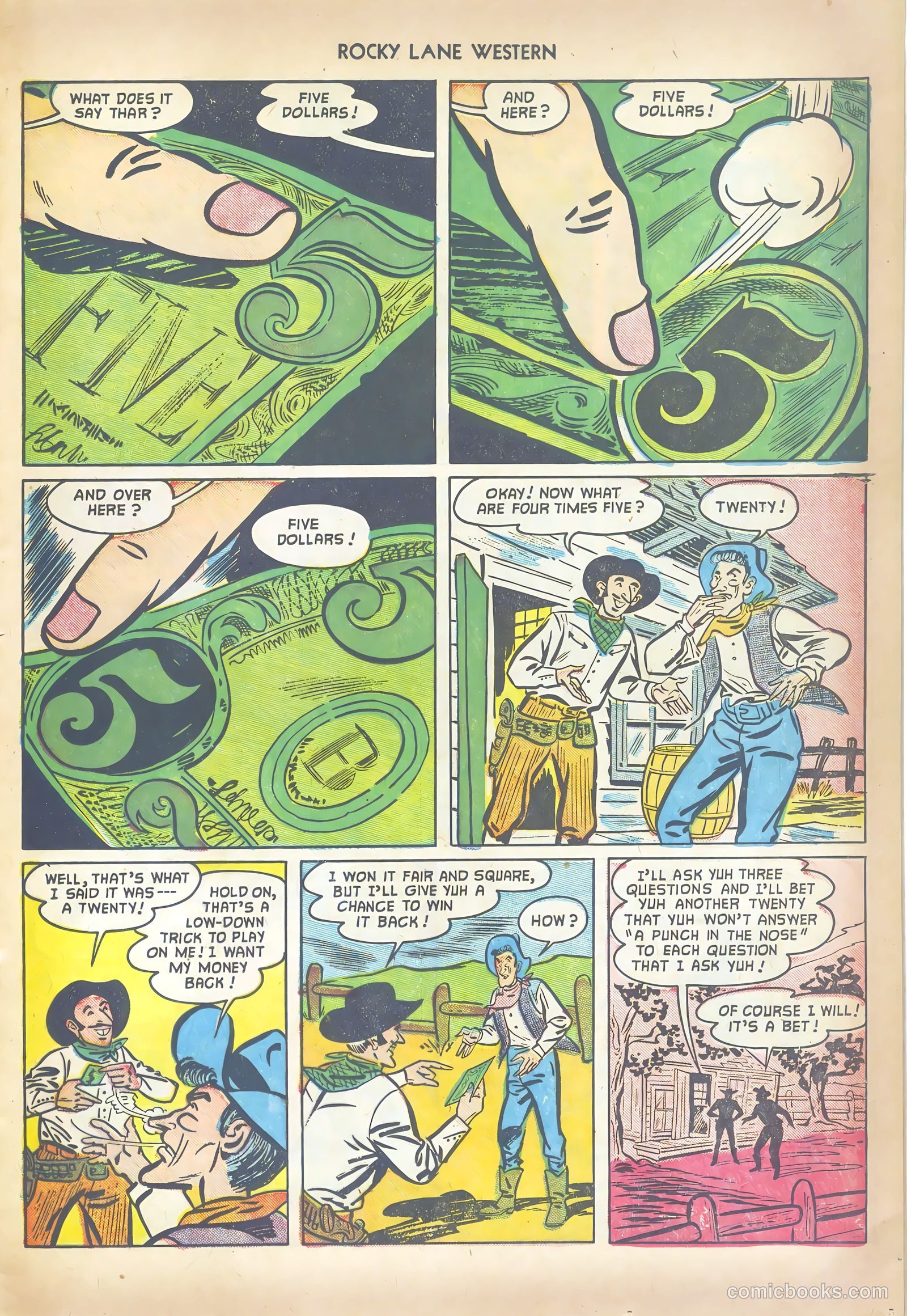 Rocky Lane Western #41 (1952) — page 13 of 36