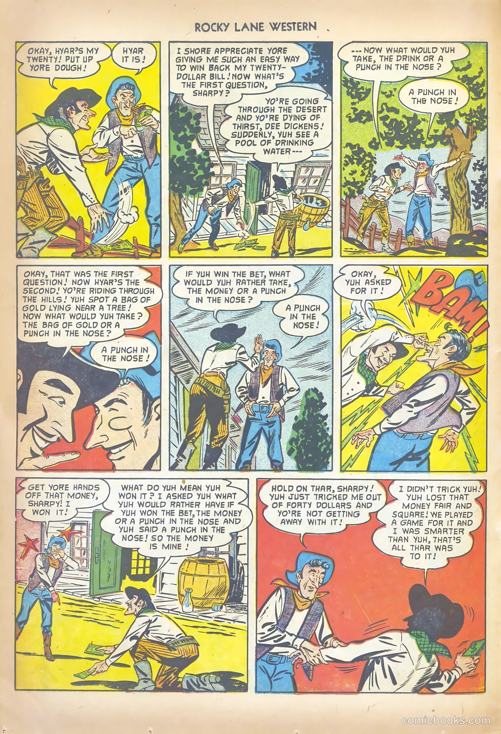 Rocky Lane Western #41 (1952) — page 14 of 36