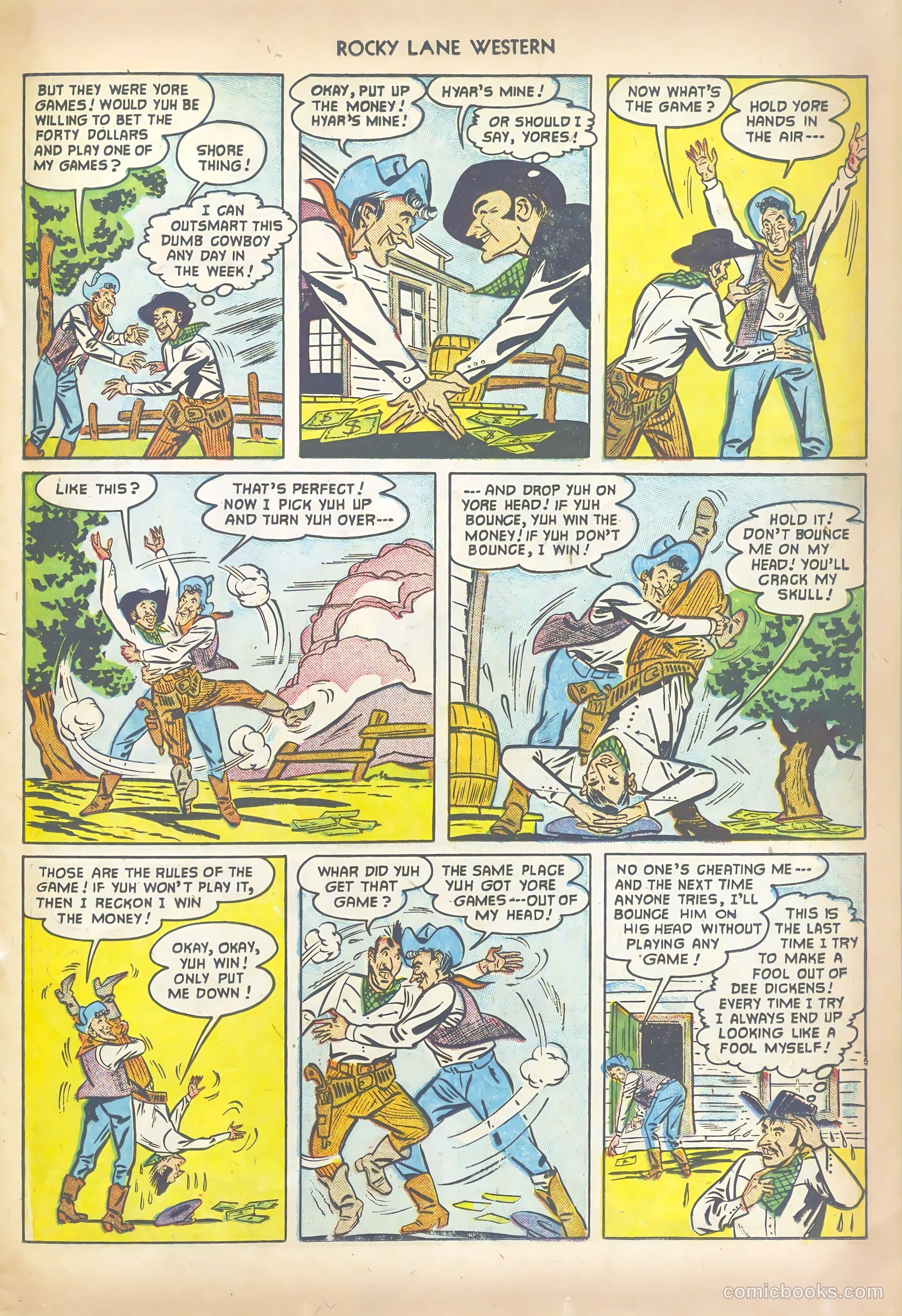 Rocky Lane Western #41 (1952) — page 15 of 36