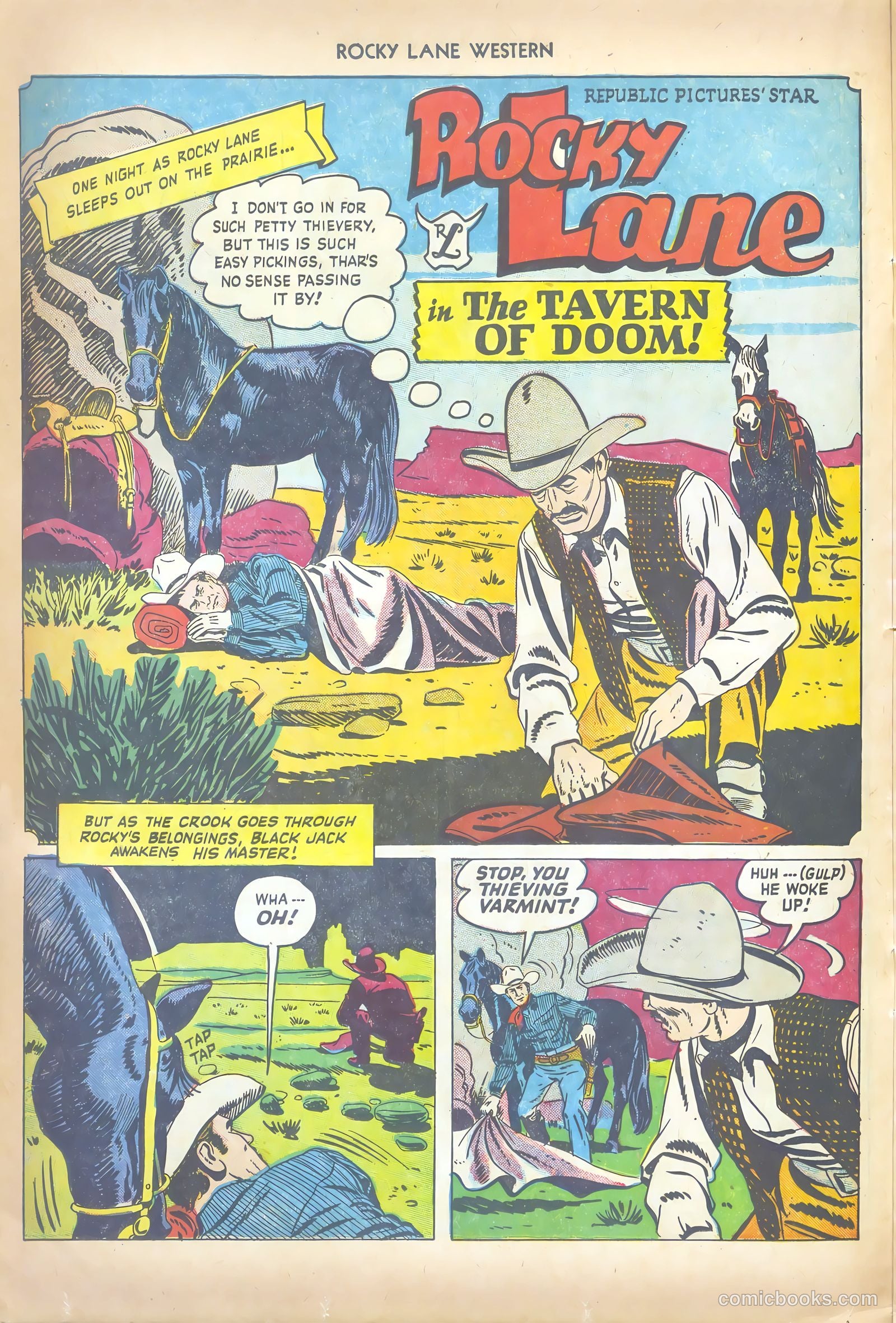 Rocky Lane Western #41 (1952) — page 16 of 36