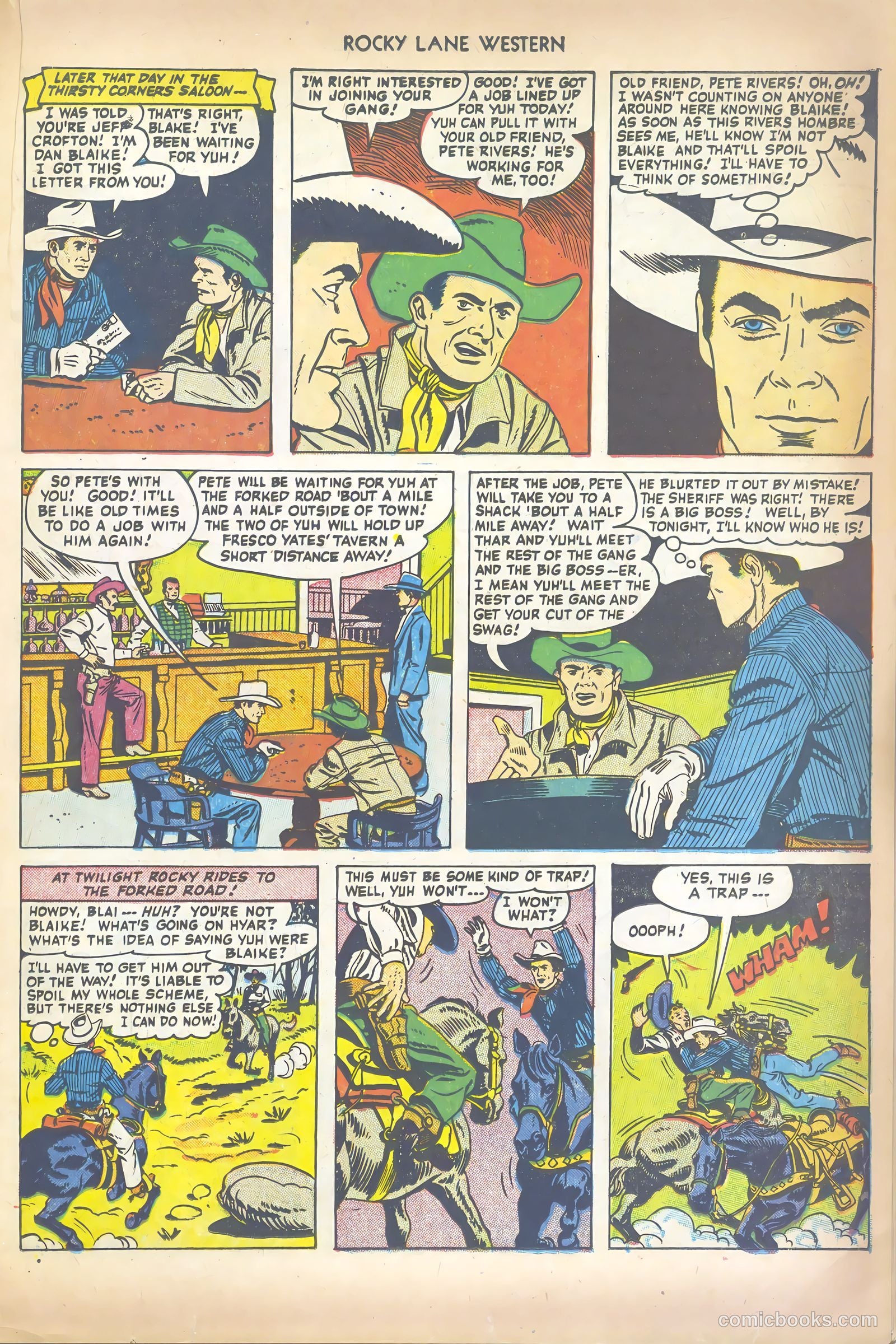 Rocky Lane Western #41 (1952) — page 19 of 36
