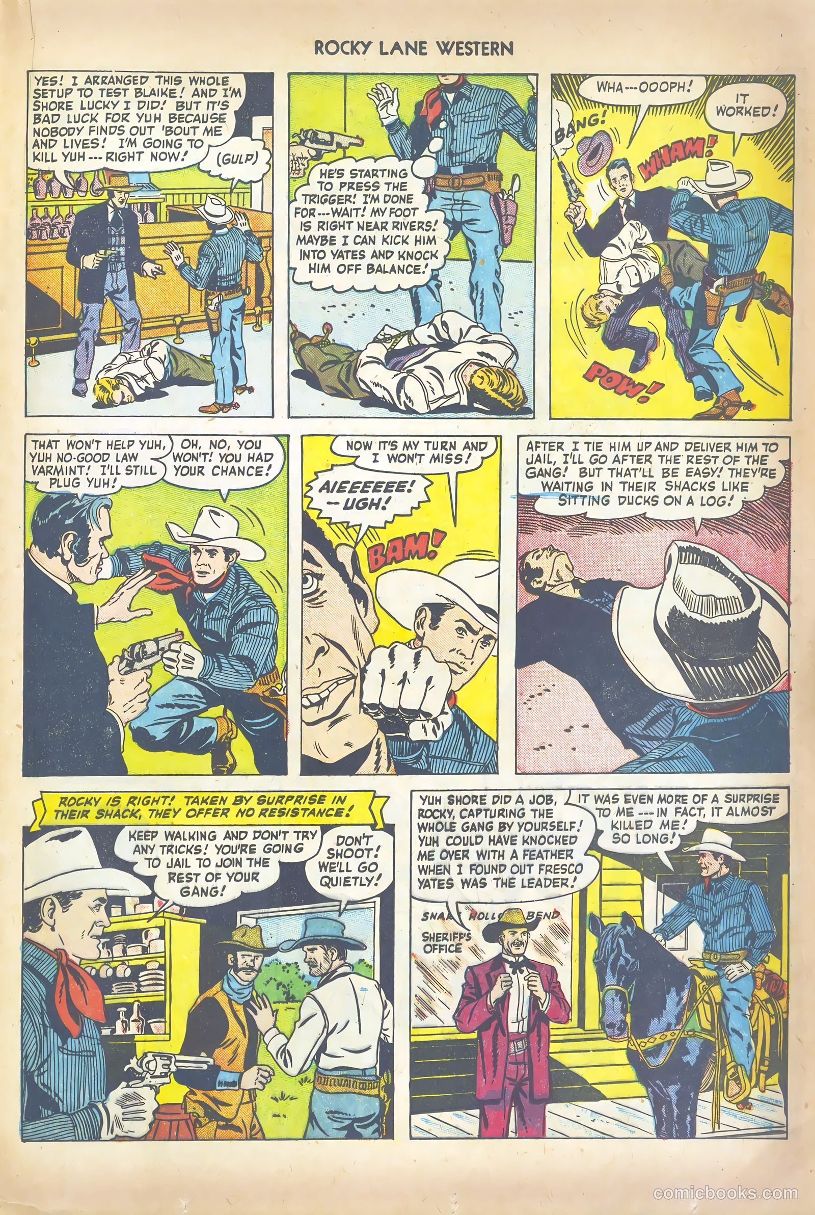 Rocky Lane Western #41 (1952) — page 21 of 36