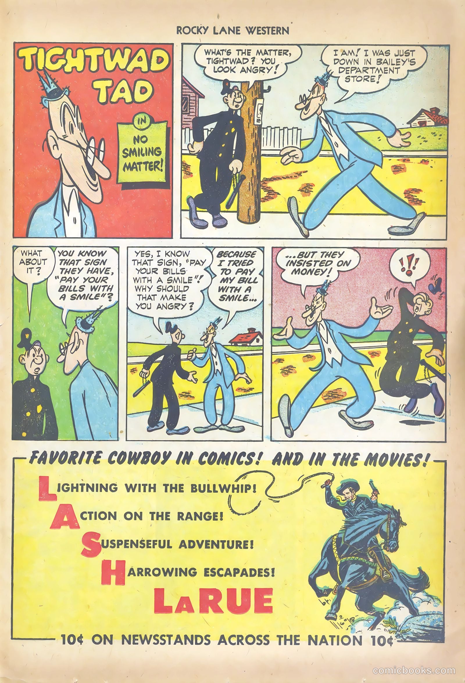 Rocky Lane Western #41 (1952) — page 25 of 36
