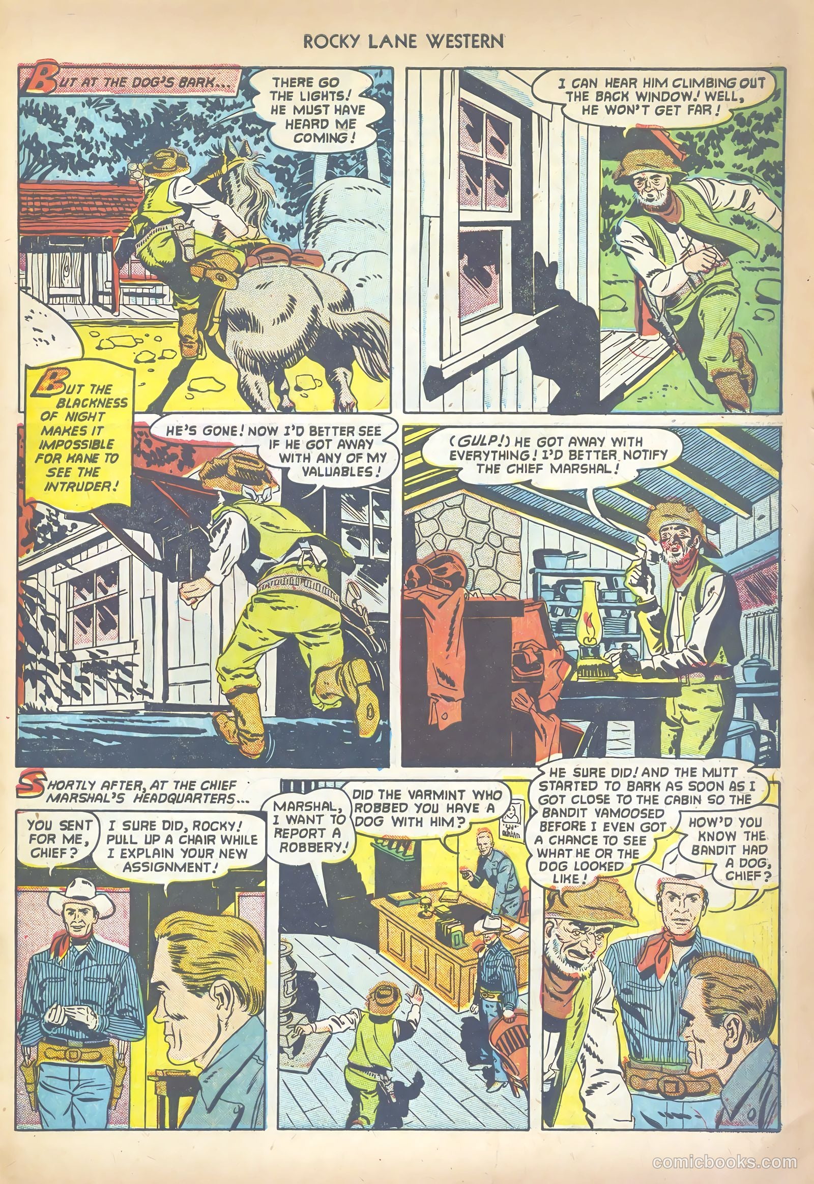 Rocky Lane Western #41 (1952) — page 27 of 36