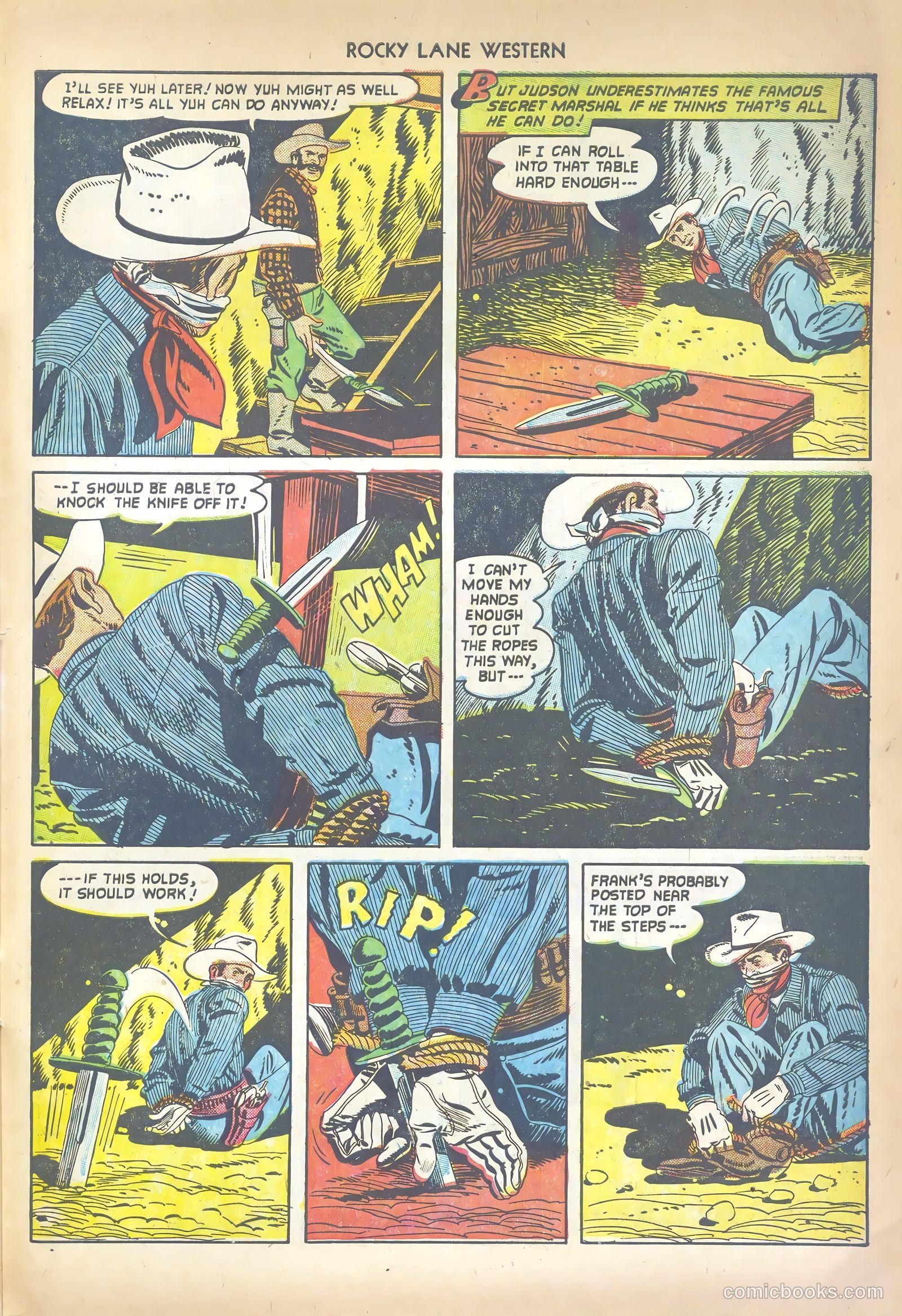 Rocky Lane Western #41 (1952) — page 31 of 36