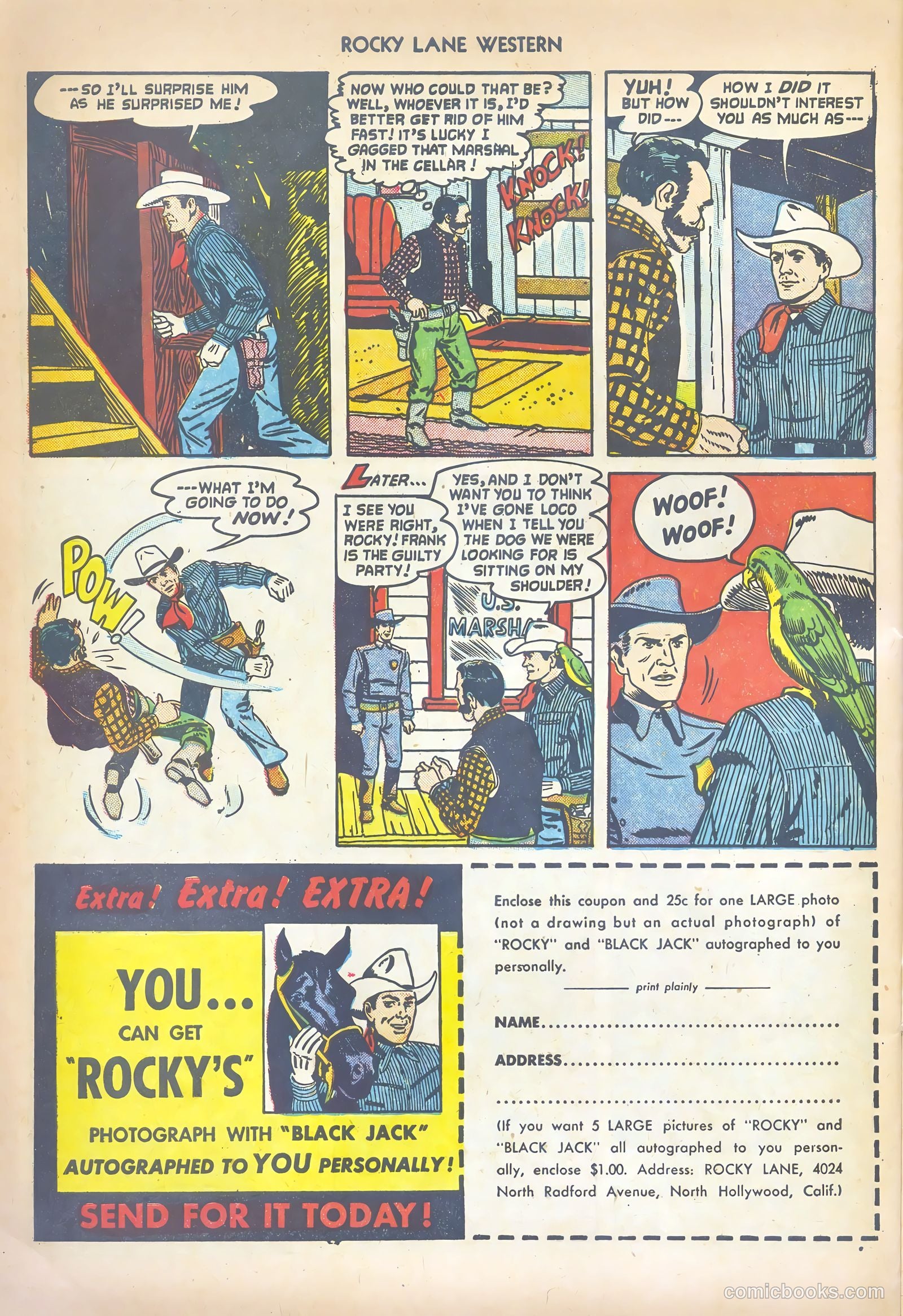 Rocky Lane Western #41 (1952) — page 32 of 36