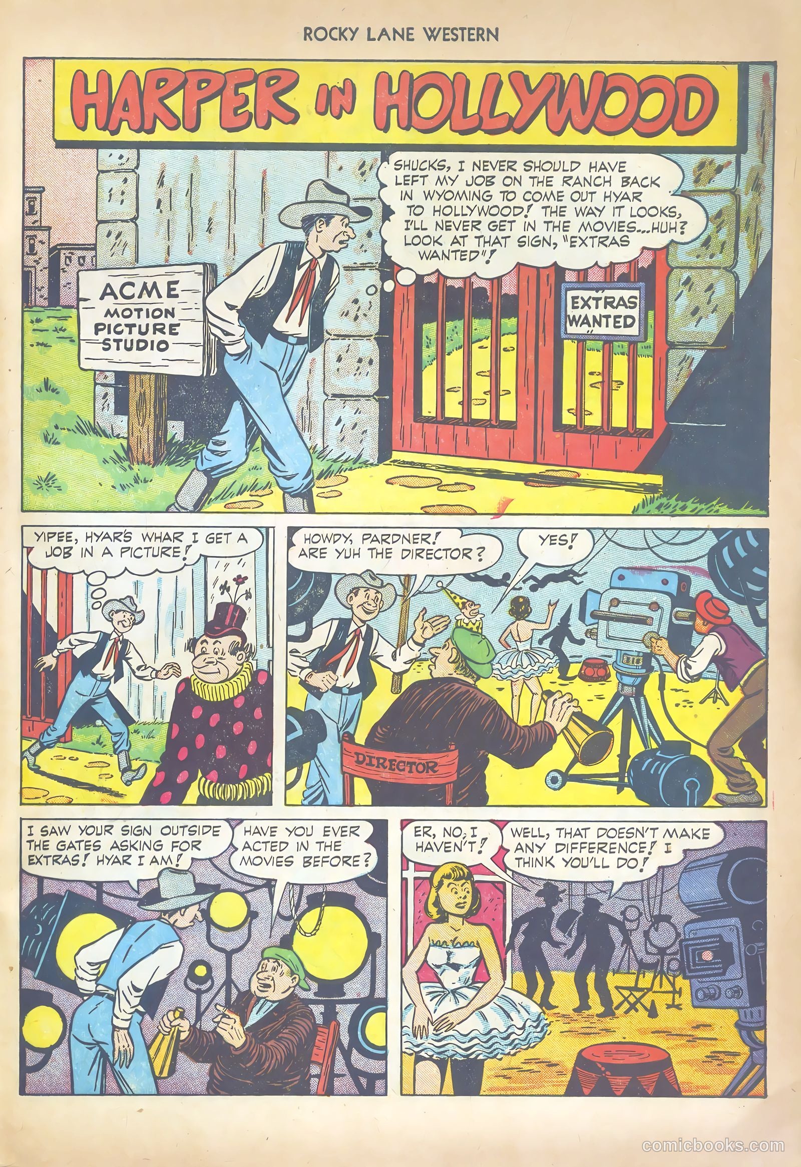 Rocky Lane Western #41 (1952) — page 33 of 36