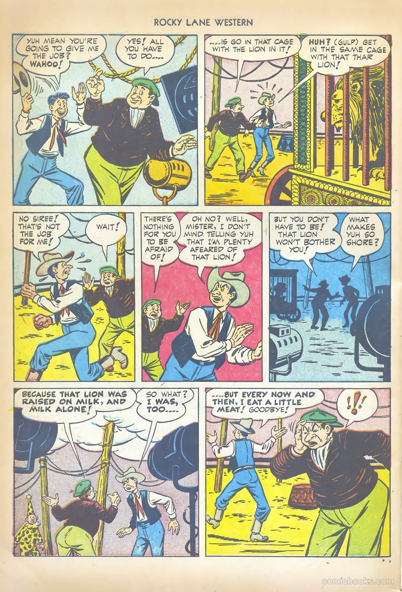 Rocky Lane Western #41 (1952) — page 34 of 36
