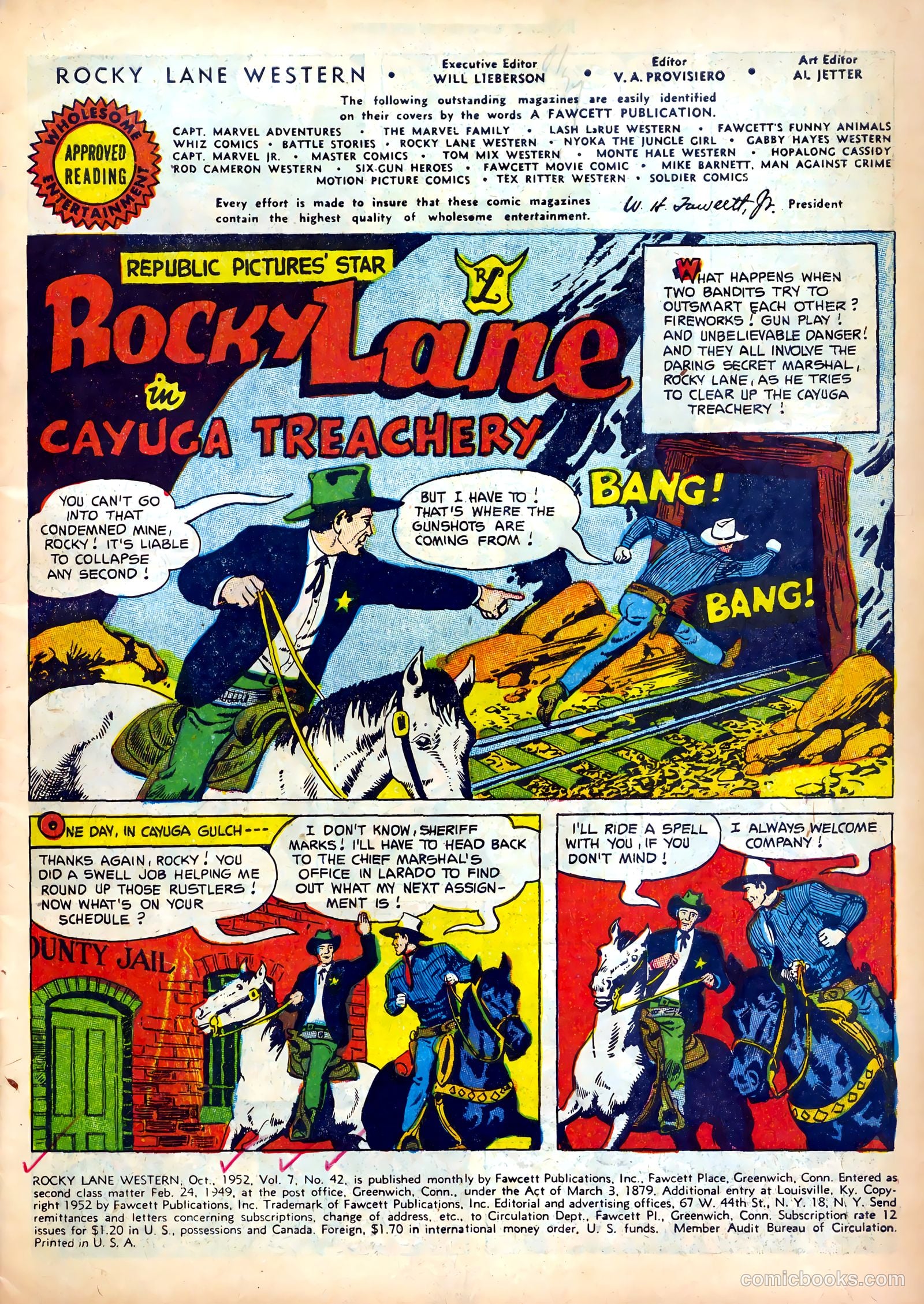 Rocky Lane Western #42 (1952) — page 3 of 36