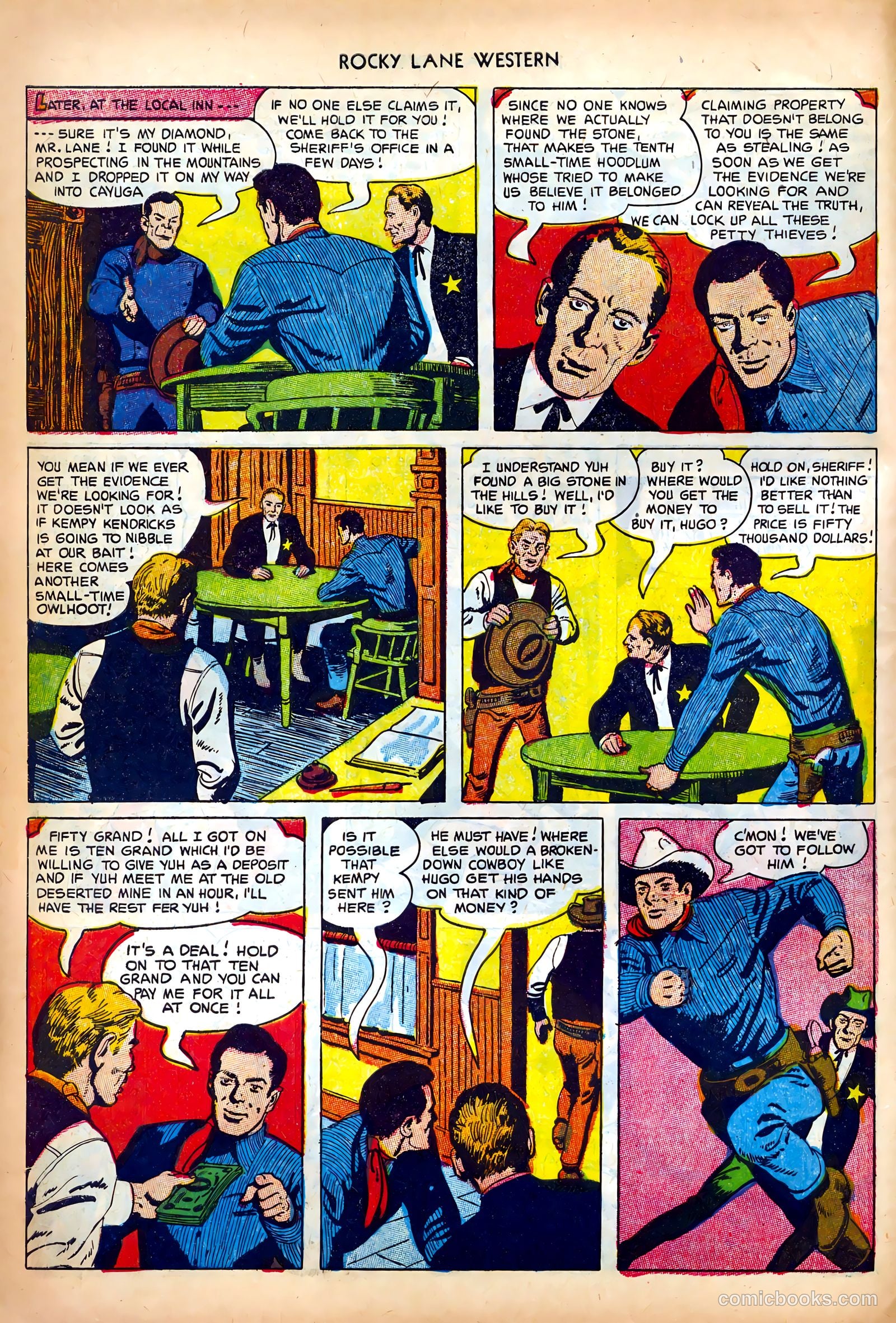 Rocky Lane Western #42 (1952) — page 6 of 36