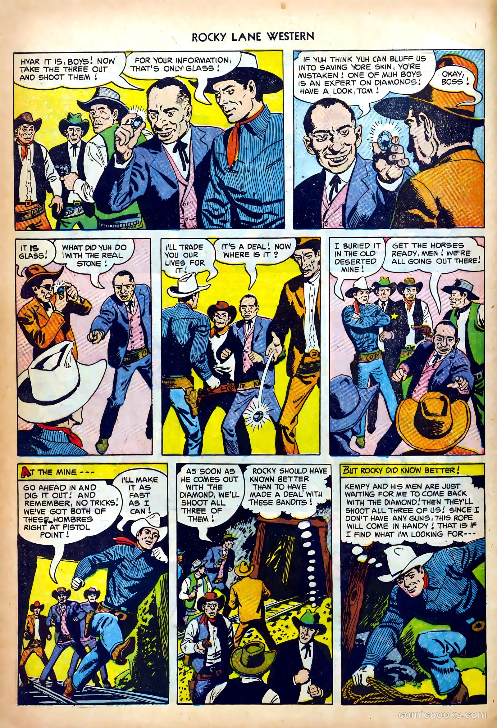 Rocky Lane Western #42 (1952) — page 8 of 36