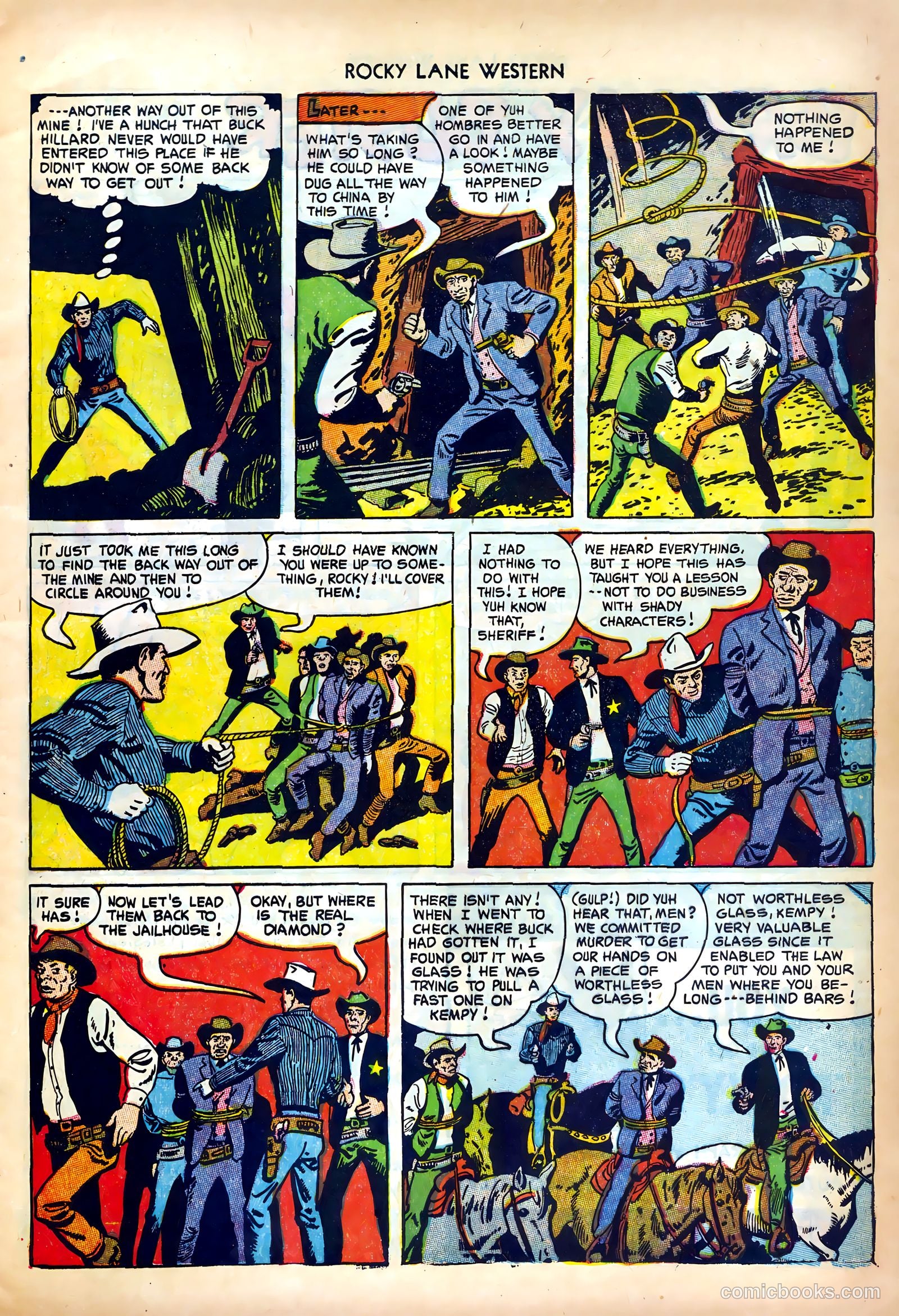 Rocky Lane Western #42 (1952) — page 9 of 36