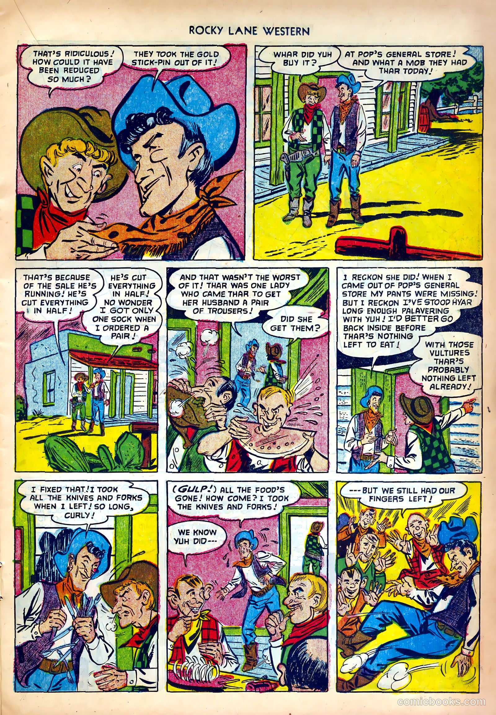 Rocky Lane Western #42 (1952) — page 15 of 36