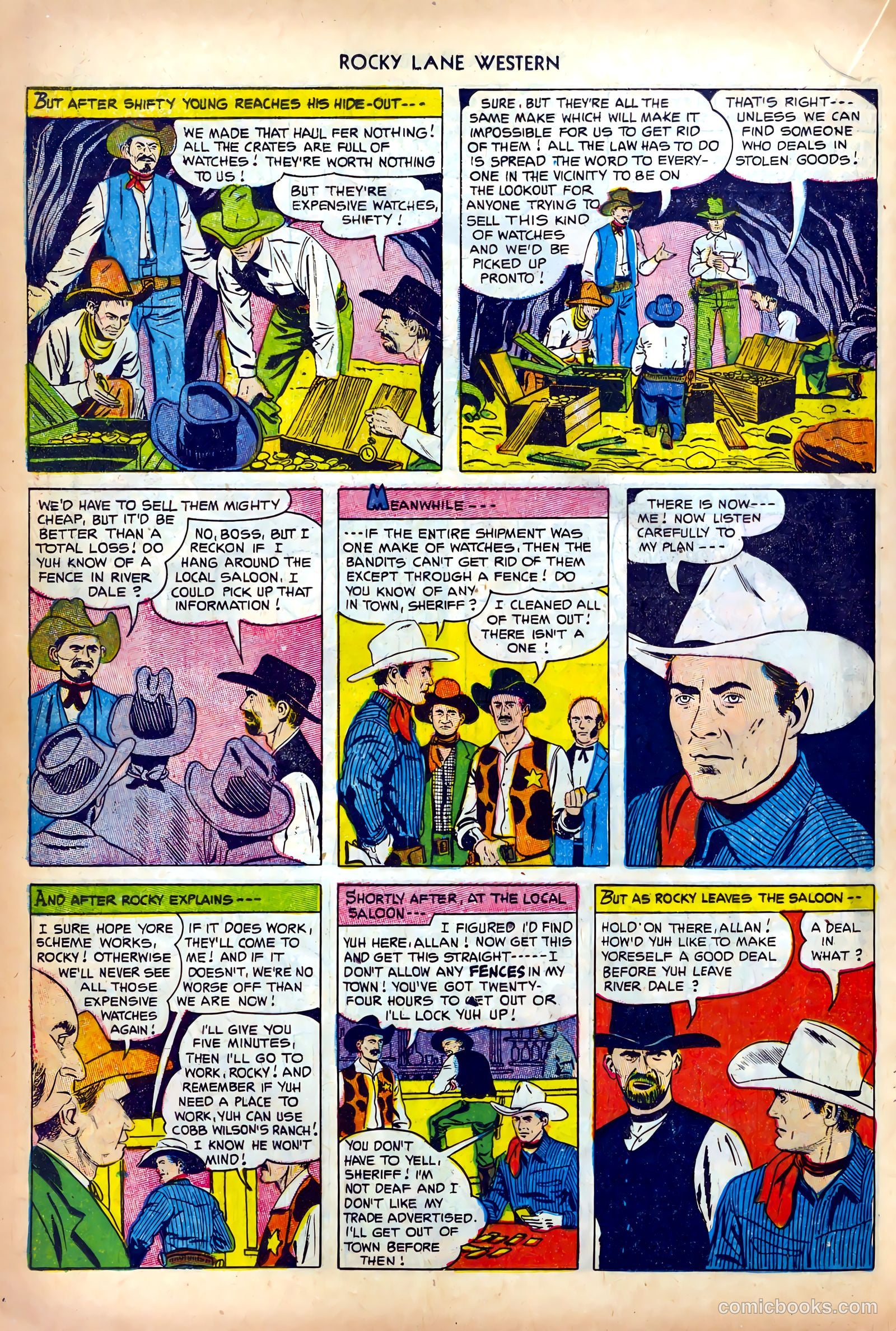 Rocky Lane Western #42 (1952) — page 18 of 36