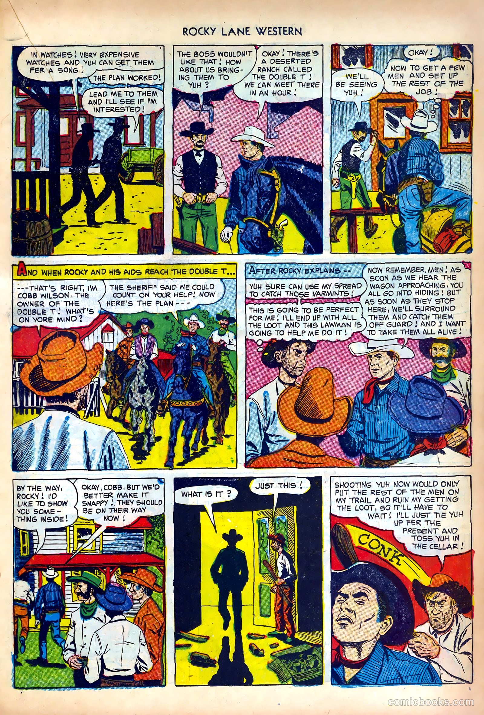 Rocky Lane Western #42 (1952) — page 19 of 36