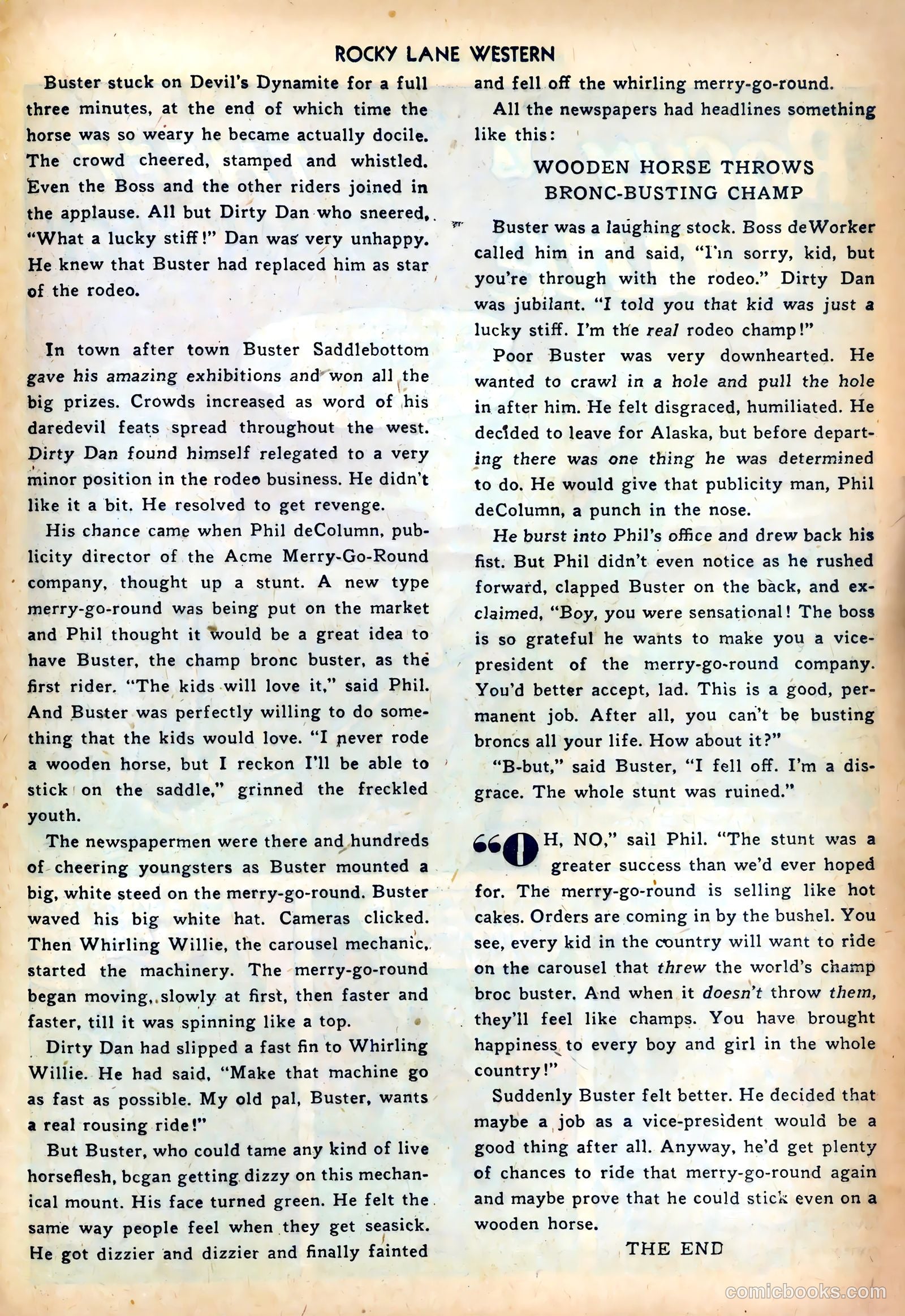 Rocky Lane Western #42 (1952) — page 25 of 36