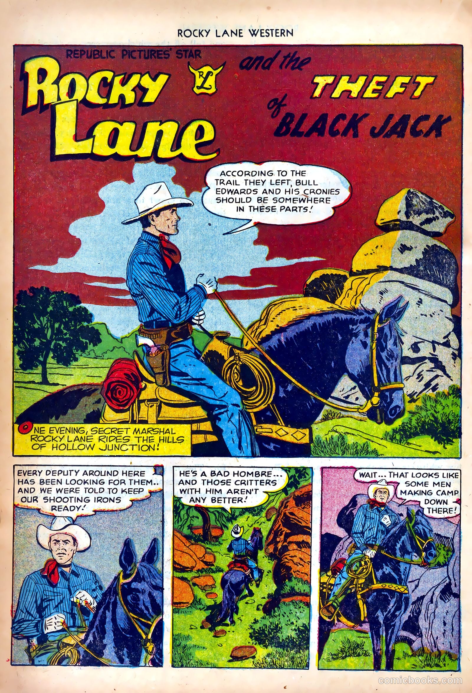 Rocky Lane Western #42 (1952) — page 26 of 36