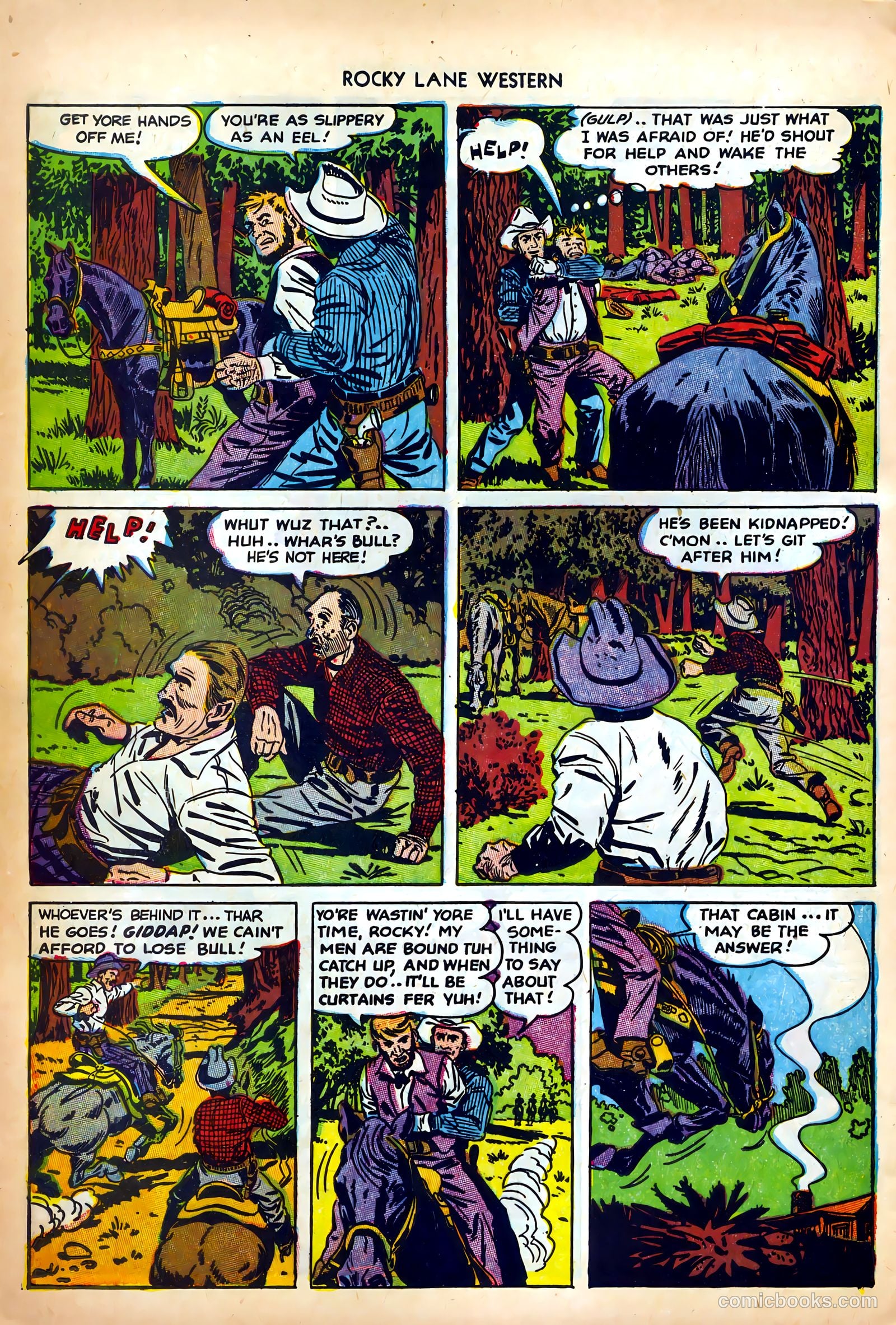 Rocky Lane Western #42 (1952) — page 28 of 36