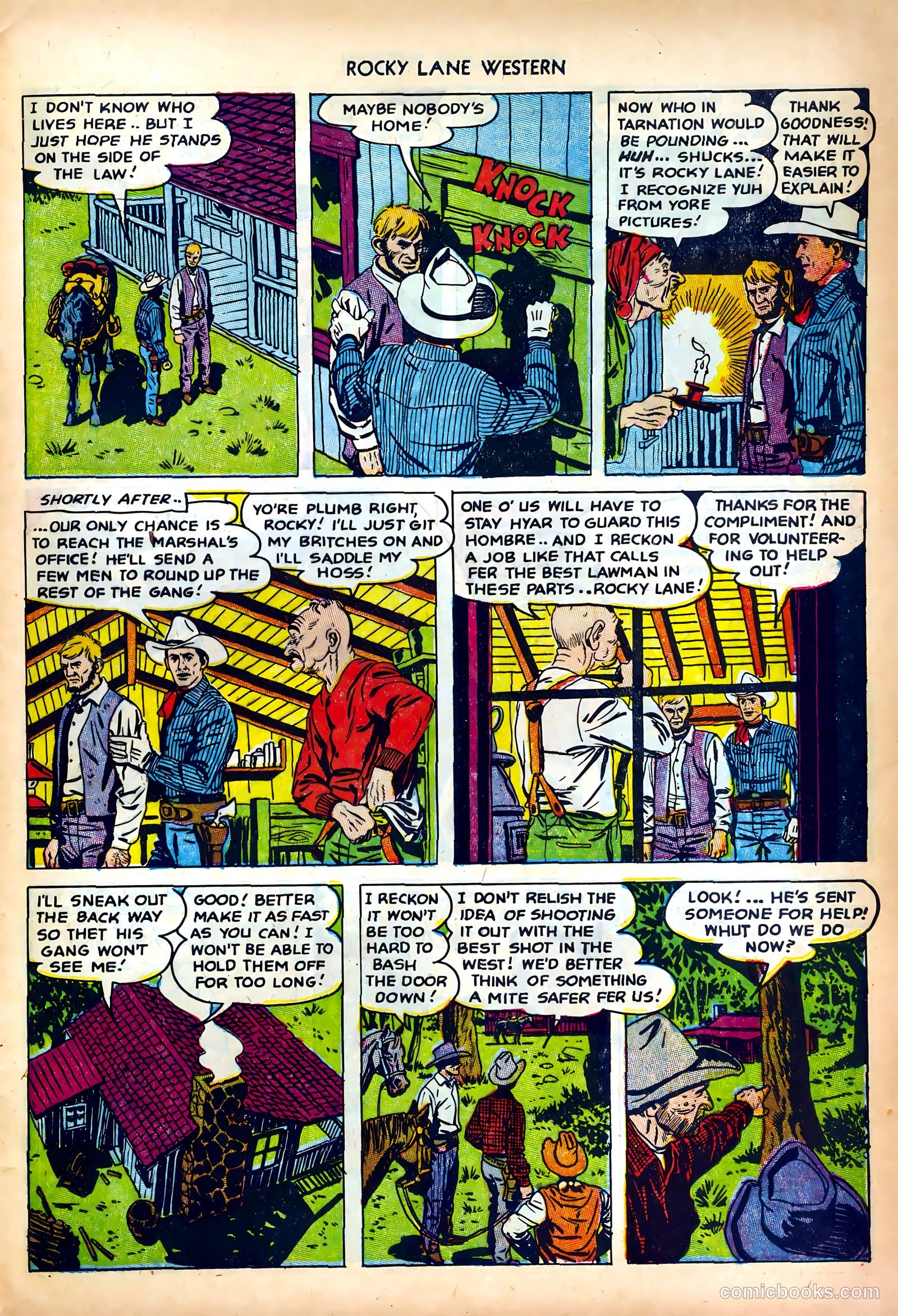 Rocky Lane Western #42 (1952) — page 29 of 36