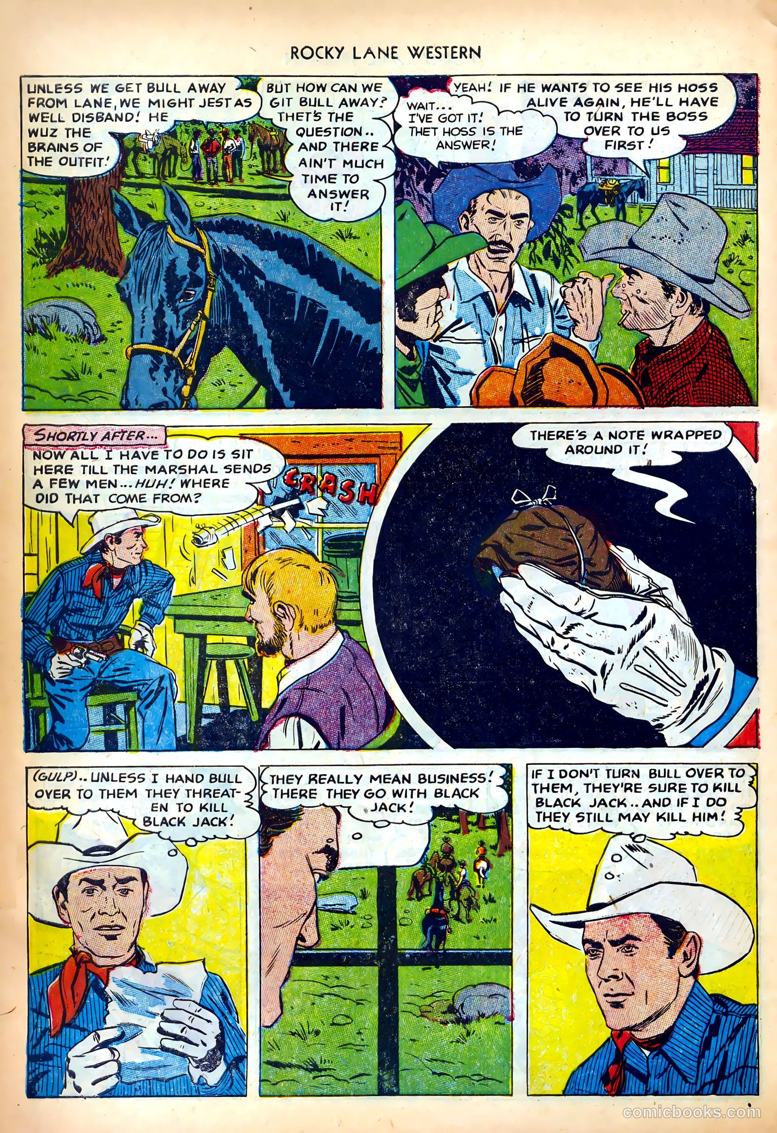 Rocky Lane Western #42 (1952) — page 30 of 36